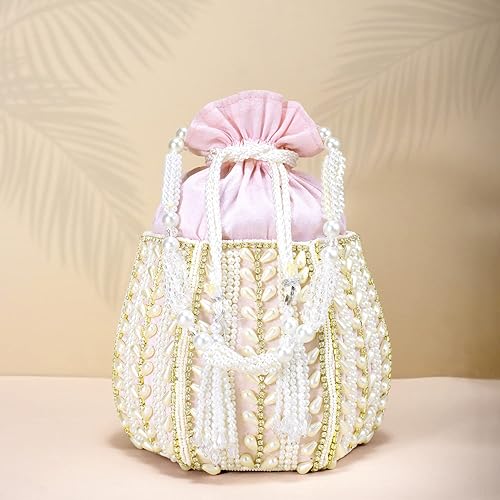 Miniatura 6 de Aheli Potli Bags Gift for Women Evening Bag Clutch Ethnic Bride Purse with Drawstring
