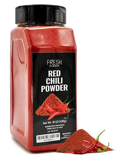 Fresh Finest Chile en polvo Chile en polvo con rico sabor Chile picante en polvo finamente molido para una amplia gama de platos Chile en polvo a