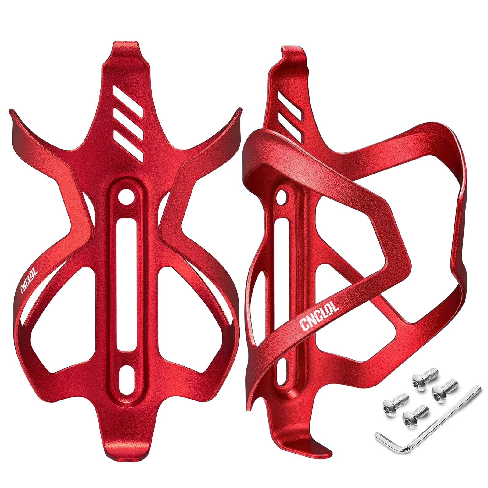 CNCLOL Fahrrad Flaschenhalter,Leicht Aluminium Fahrrad Getränkehalter,Trinkflaschenhalter für Rennrad MTB Mountainbike Ebike GravelBike Fahrrad Flaschenhalterung(Schwarz/Rot/Blau/Orange/Lila)