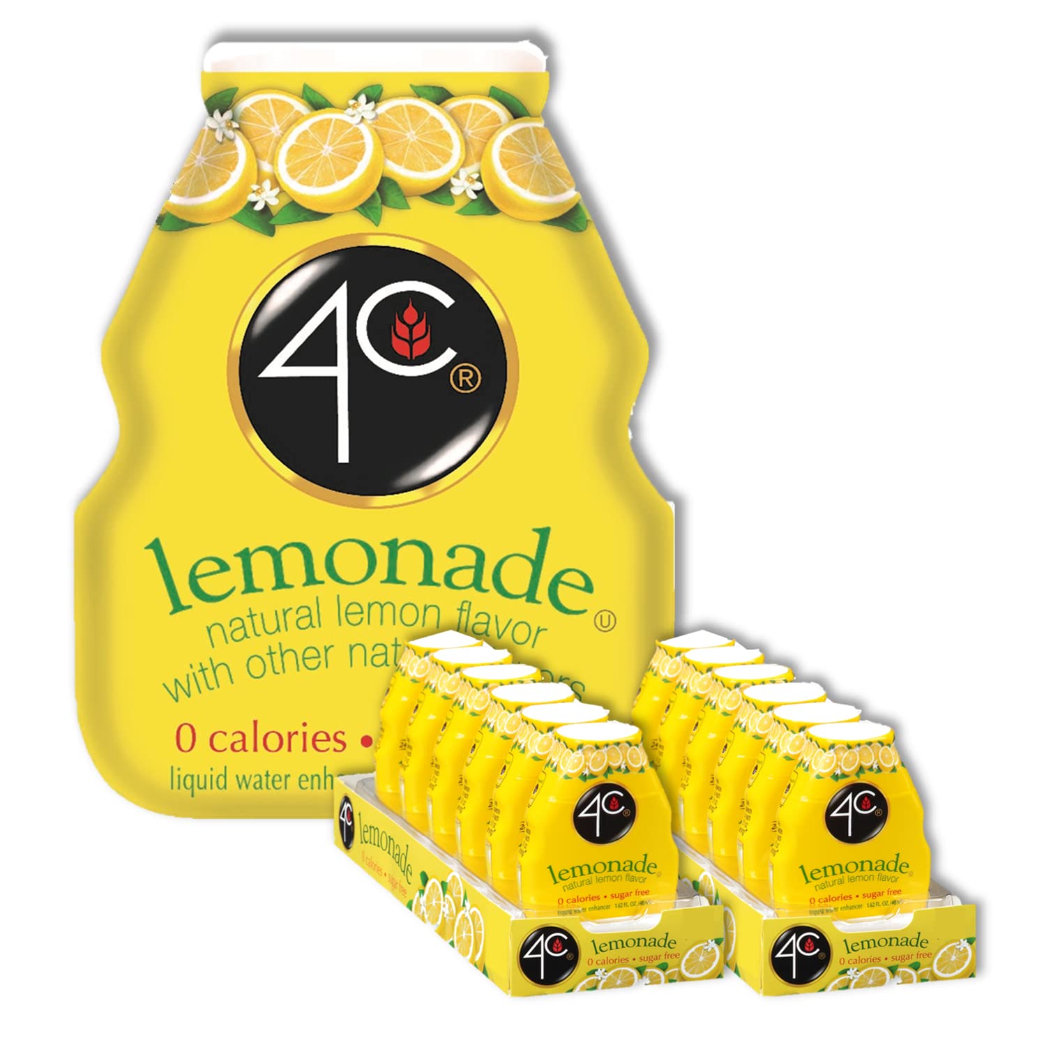 4C Sugar Free Liquid Water Enhancer Lemonade (12 Pack)