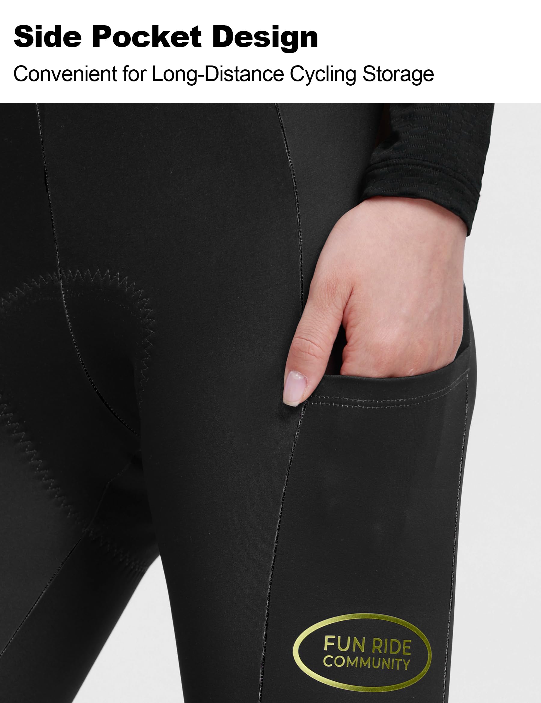 INBIKE Pantalons VTT Femme Cuissard Long Cyclsime Hiver Thermique et Respirant