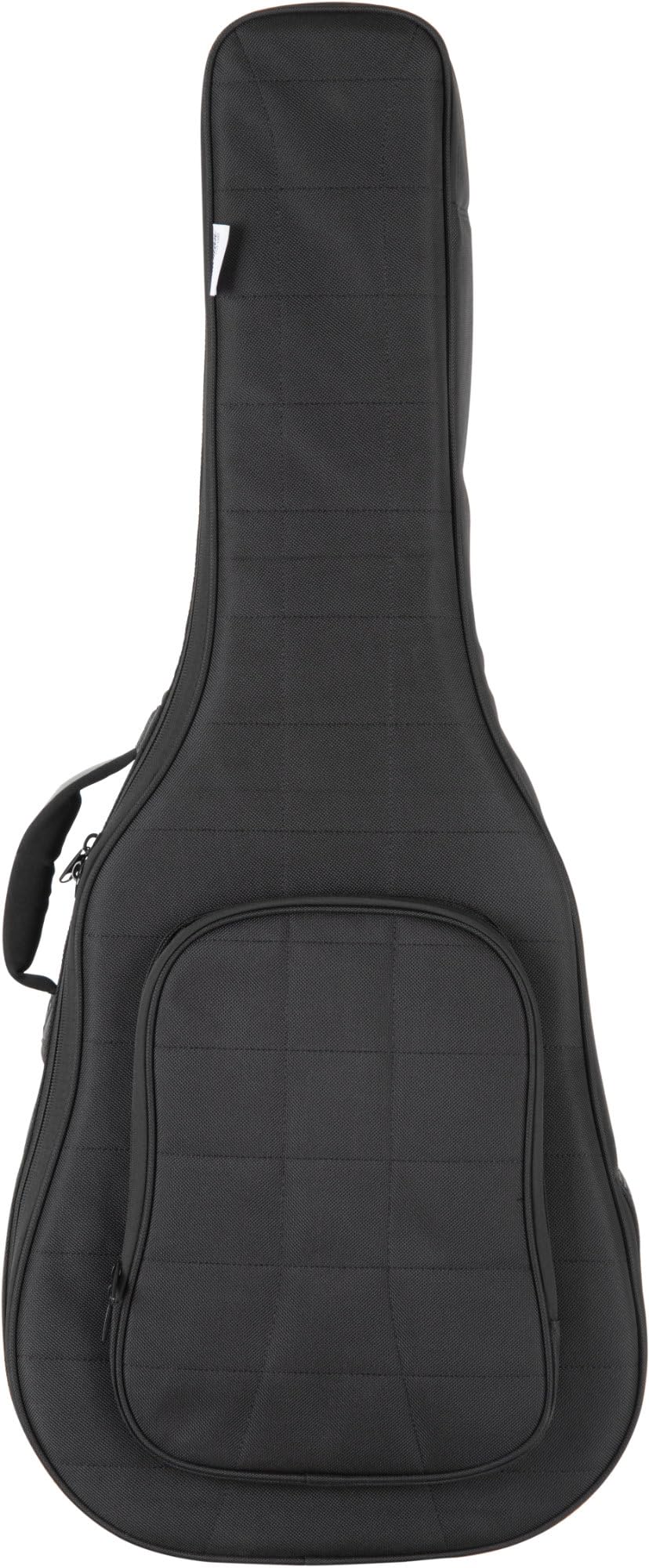 Shaman WGBT-4122BK Westerngitarre Tasche - Dick gepolsterter Gigbag für Akustikgitarren - Verstellbare Halsstütze - Gepolsterte Außentasche mit extra Tablet-Fach - Mit Rucksackgarnitur - Schwarz