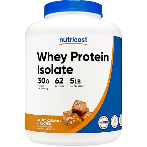 Nutricost Whey Protein Isolate (Salted Caramel, 5LBS)