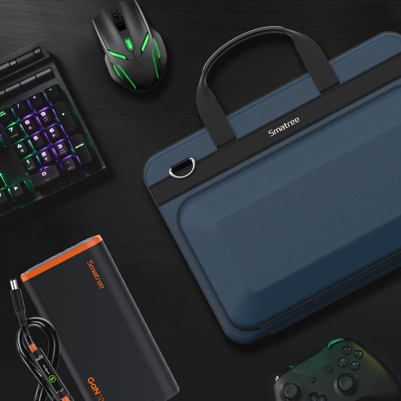 Smatree Custodia rigida per 16 pollice ASUS ROG Zephyrus G16 2025 GU605/G16 2026 GU606/Duo 2026 GX651, per ROG Strix SCAR 15 2022 G533/Strix G15 2022 G513, Blu(A800)