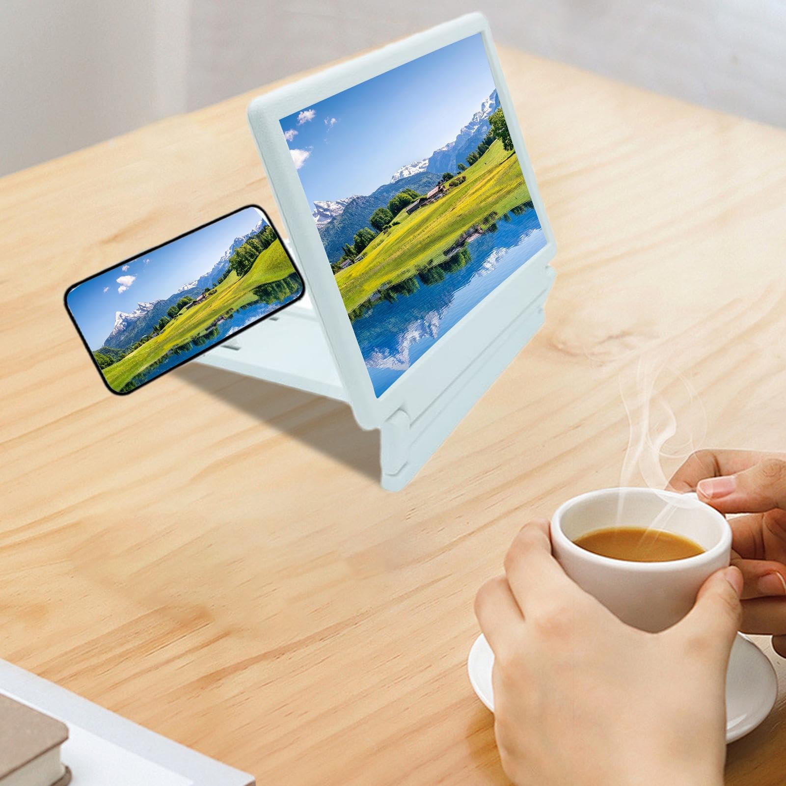 Lupa Para Pantalla De Móvil - Amplía La Imagen 2-3 Veces, Protege Los Ojos, Plegable Y Portátil