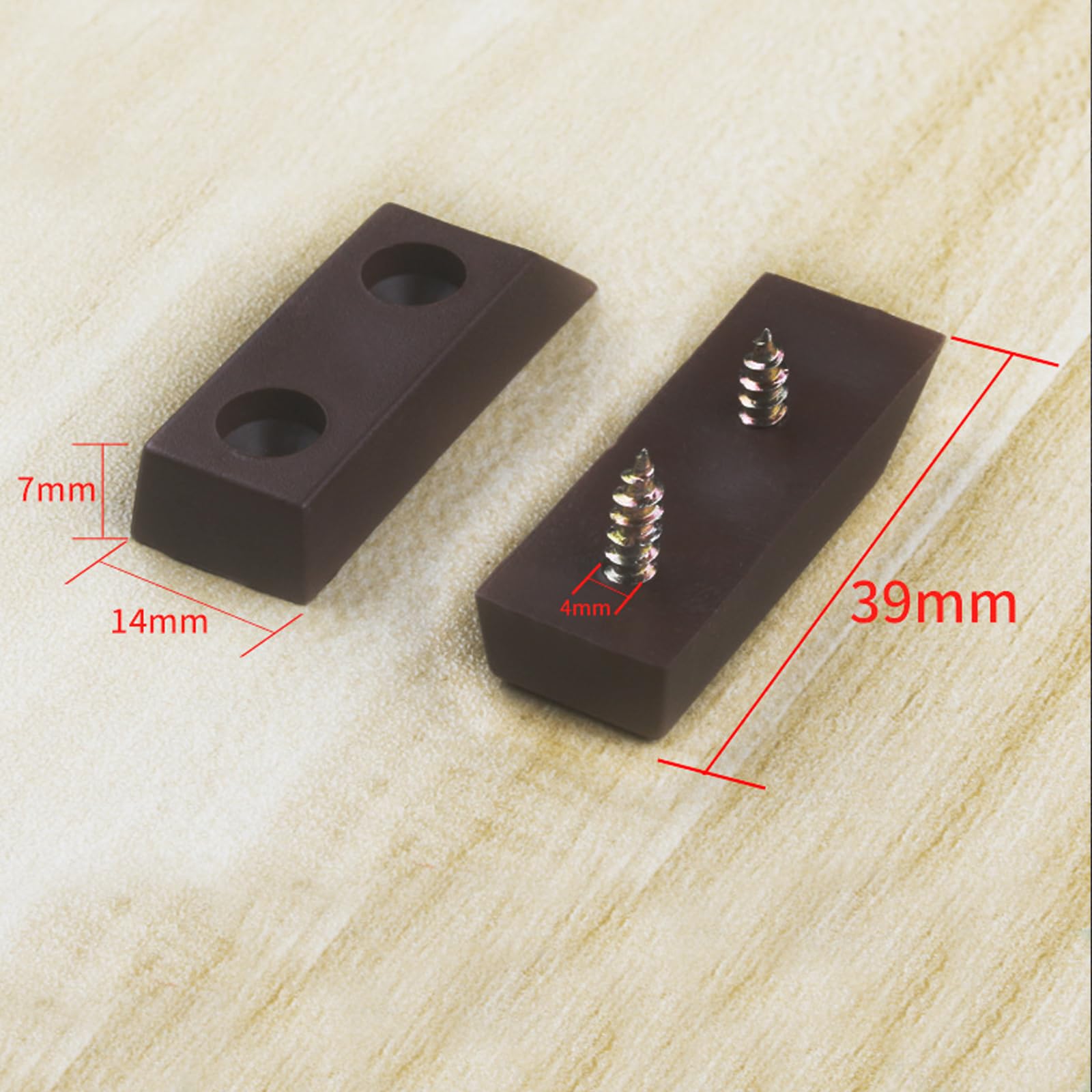 HJYZY 30 pcs Rectangular Rubber Furniture Feet Bumpers for Heightening Furniture feet Moisture-proof, Non-slip - Image 2