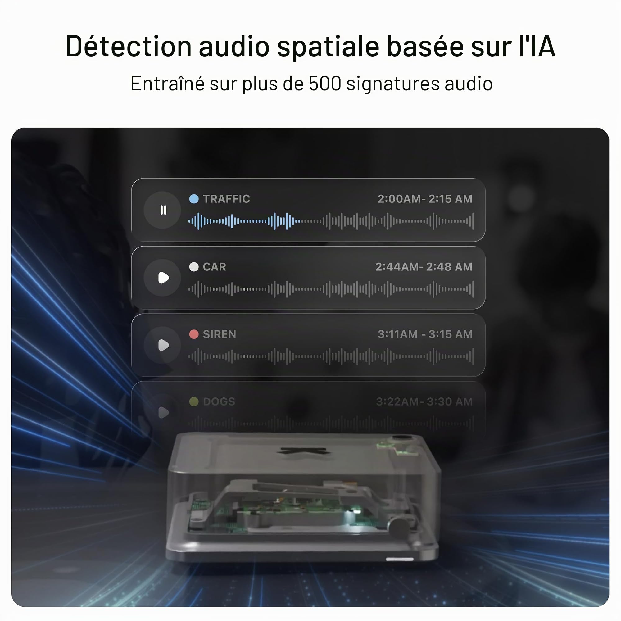 Ultrahuman Home – Moniteur de santé domestique intelligent | Suivi de la qualité de l'air, du bruit, de la température, du CO, du CO2 et plus | Optimisation de l'exposition à la lumière