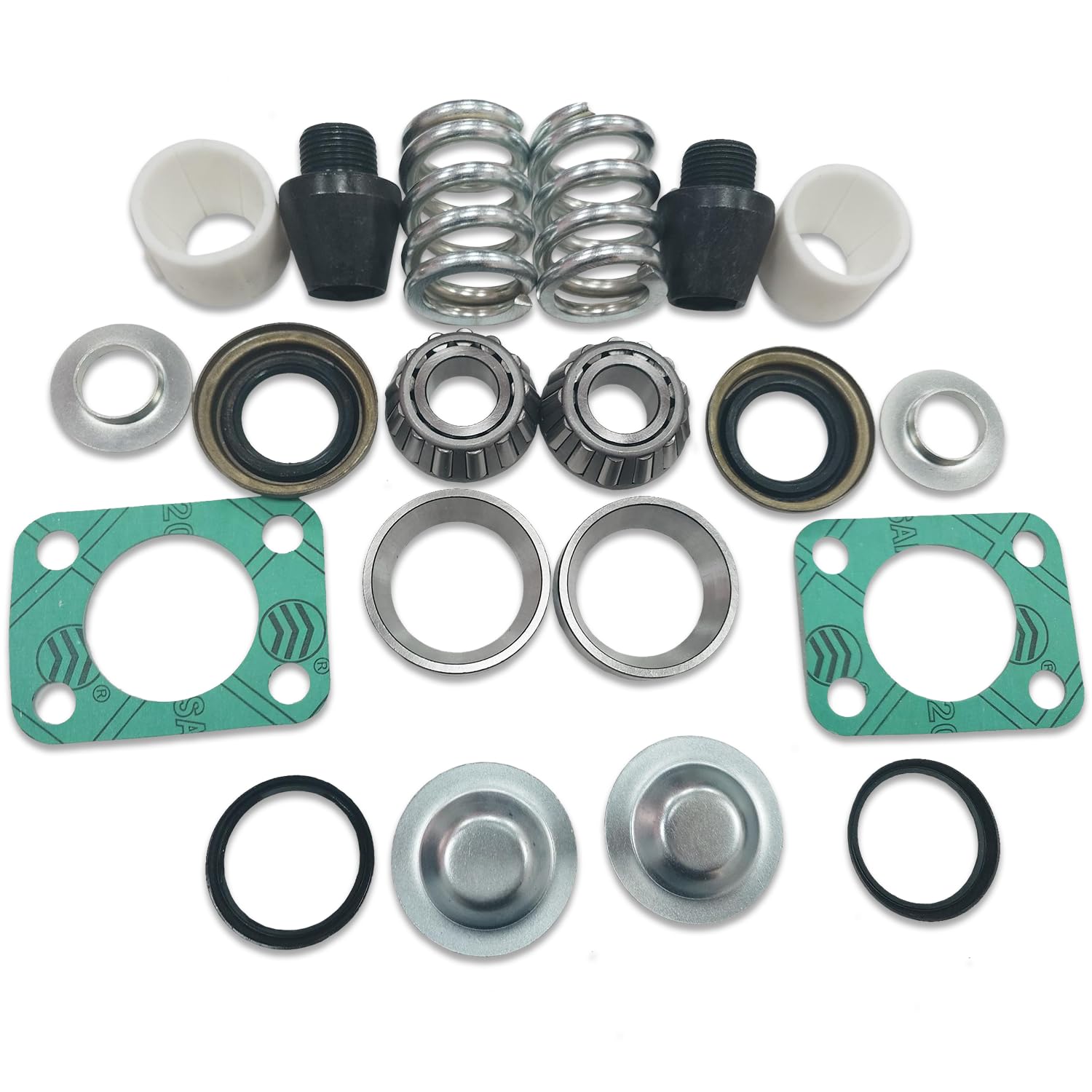 Kingpin Rebuild Kit for Chevy GMC Dodge Ford Dana 60 (1975-1993) | Bearings, Seals, Bushings, King pins | Replaces 706395x, 37302, 37307, 41886