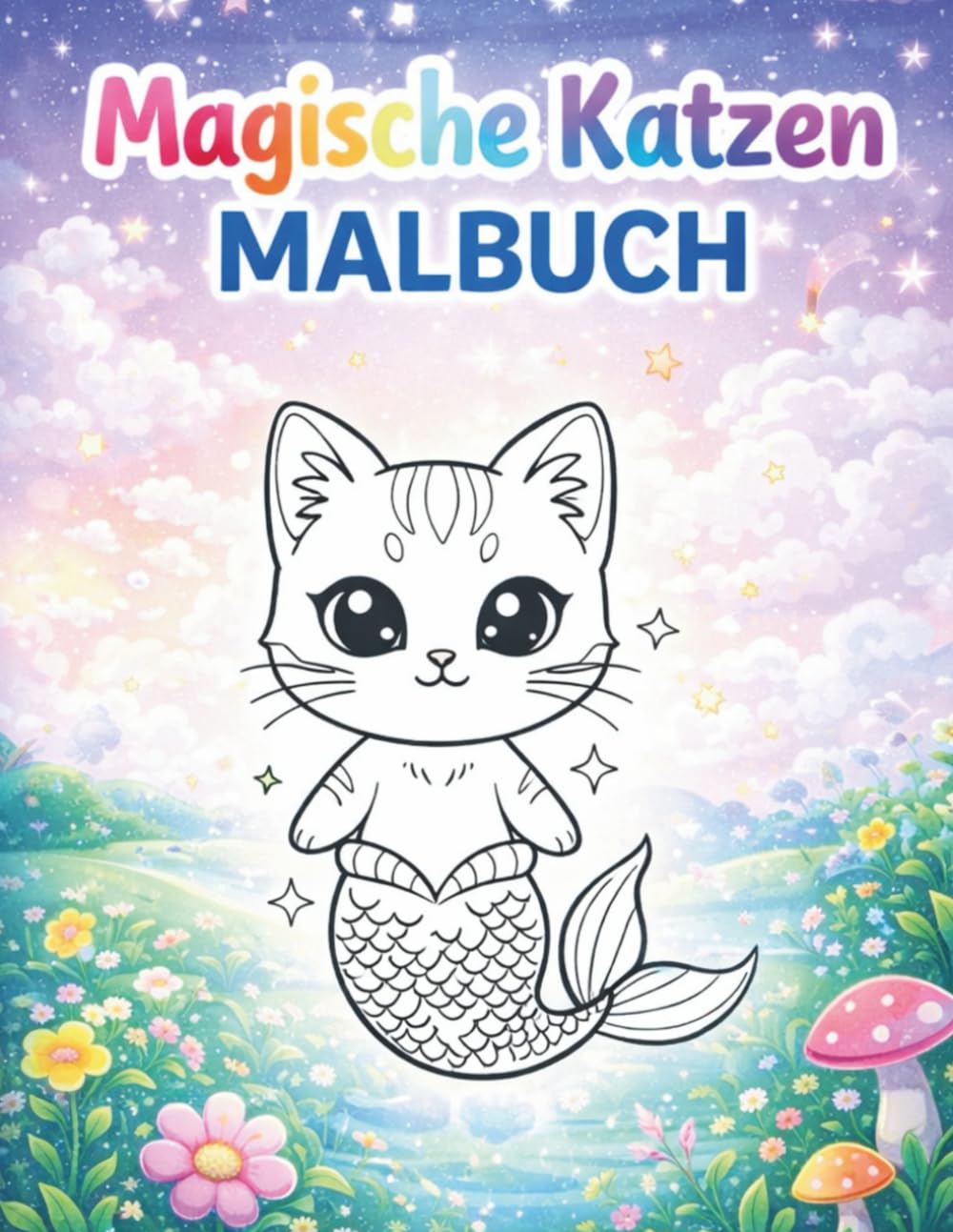Magische Katzen Malbuch: Zauberhafte Katzen zum Ausmalen für Kinder (Kleine Künstler)