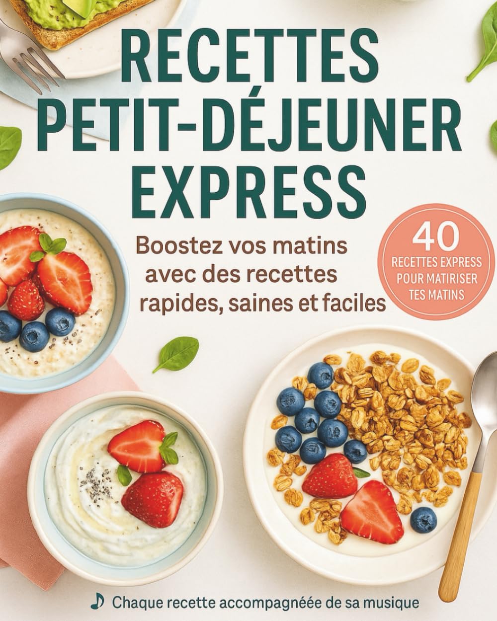 Petit-Déjeuner – 40 Recettes Express et Gourmandes en moins de 10 minutes: Boostez vos matins avec des recettes de petits déjeuners rapides, saines et faciles pour bien commencer la journée