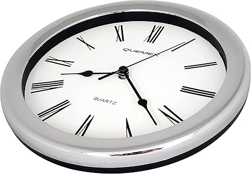 Miniatura 3 de JUSTIME Reloj de pared decorativo de plástico moderno y único de 8.5 pulgadas, resistente al agua, especial para espacios pequeños, oficina, barcos,