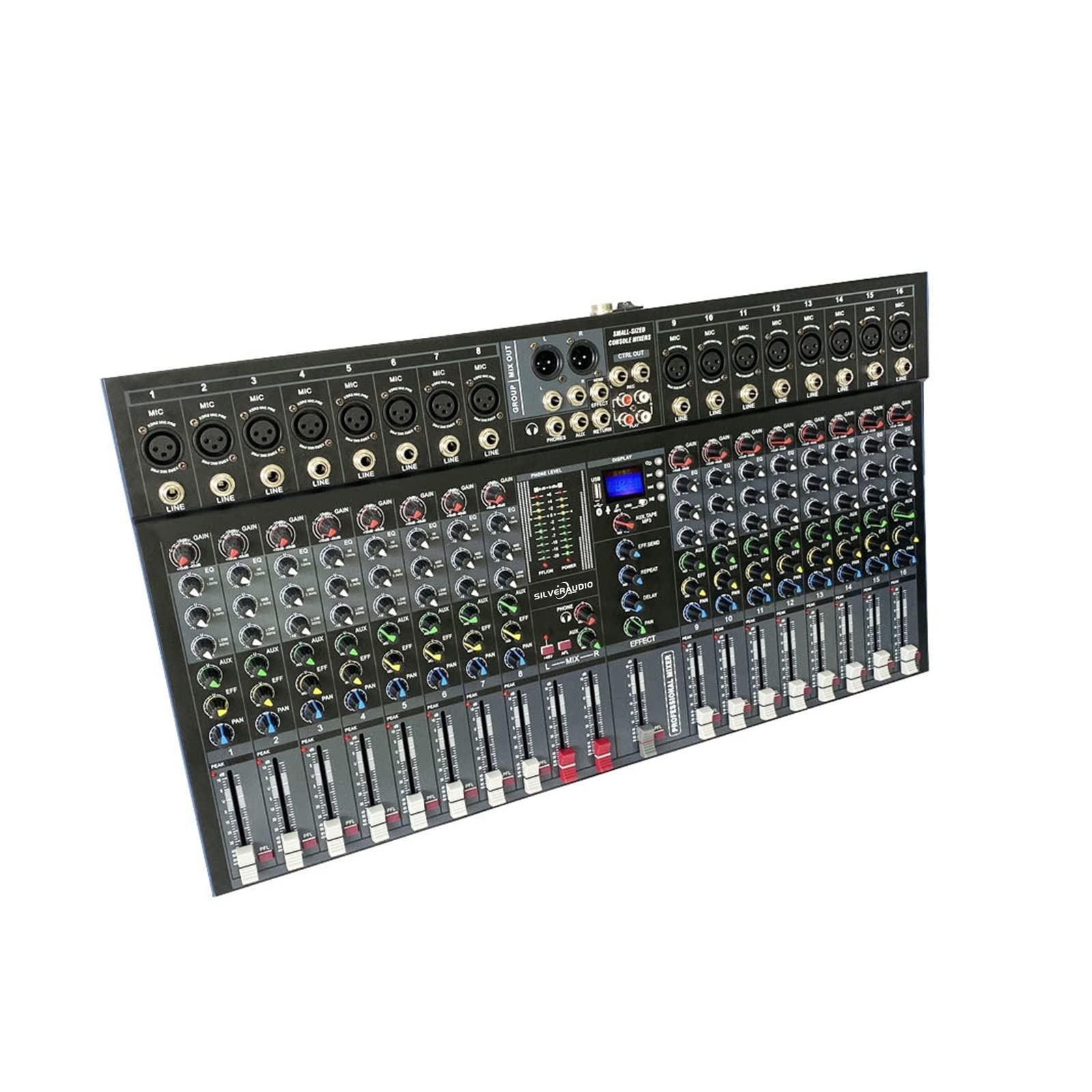 Mixer audio, Mixer professionale a 16 canali a uscita singola BT con effetto riverbero può essere utilizzato for spettacoli di canto