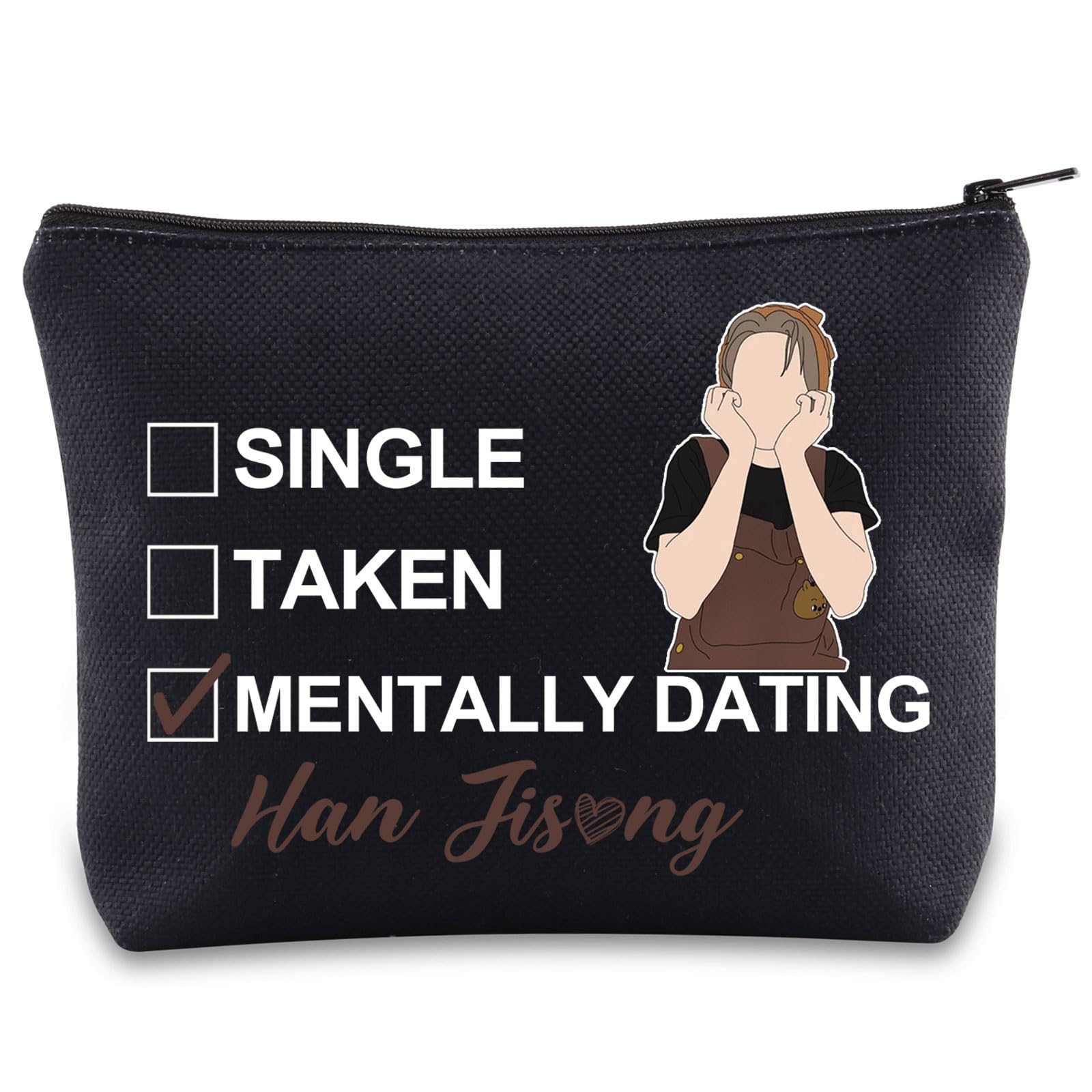 SKZ Han Makeup Bag SKZ Quokka Gifts Single Taken Mentally Dating with Han Gifts SKZ Member Gifts (HAN blmb1)