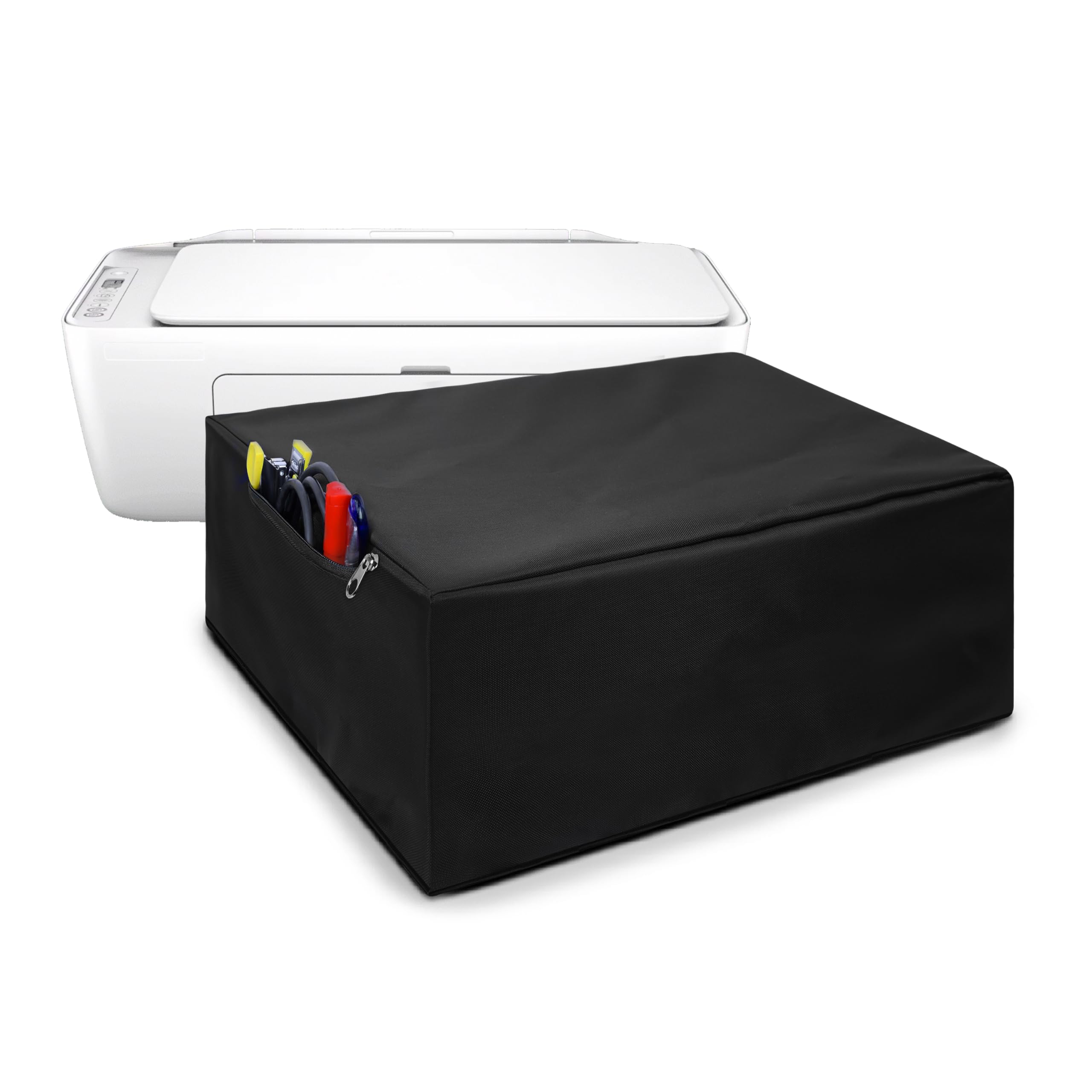 Alifiya Dust Proof Washable Printer Cover for HP Deskjet 2820 / 2876 / 2878 / 4929 All-in-One Ink Tank Printer - Black-picture-35