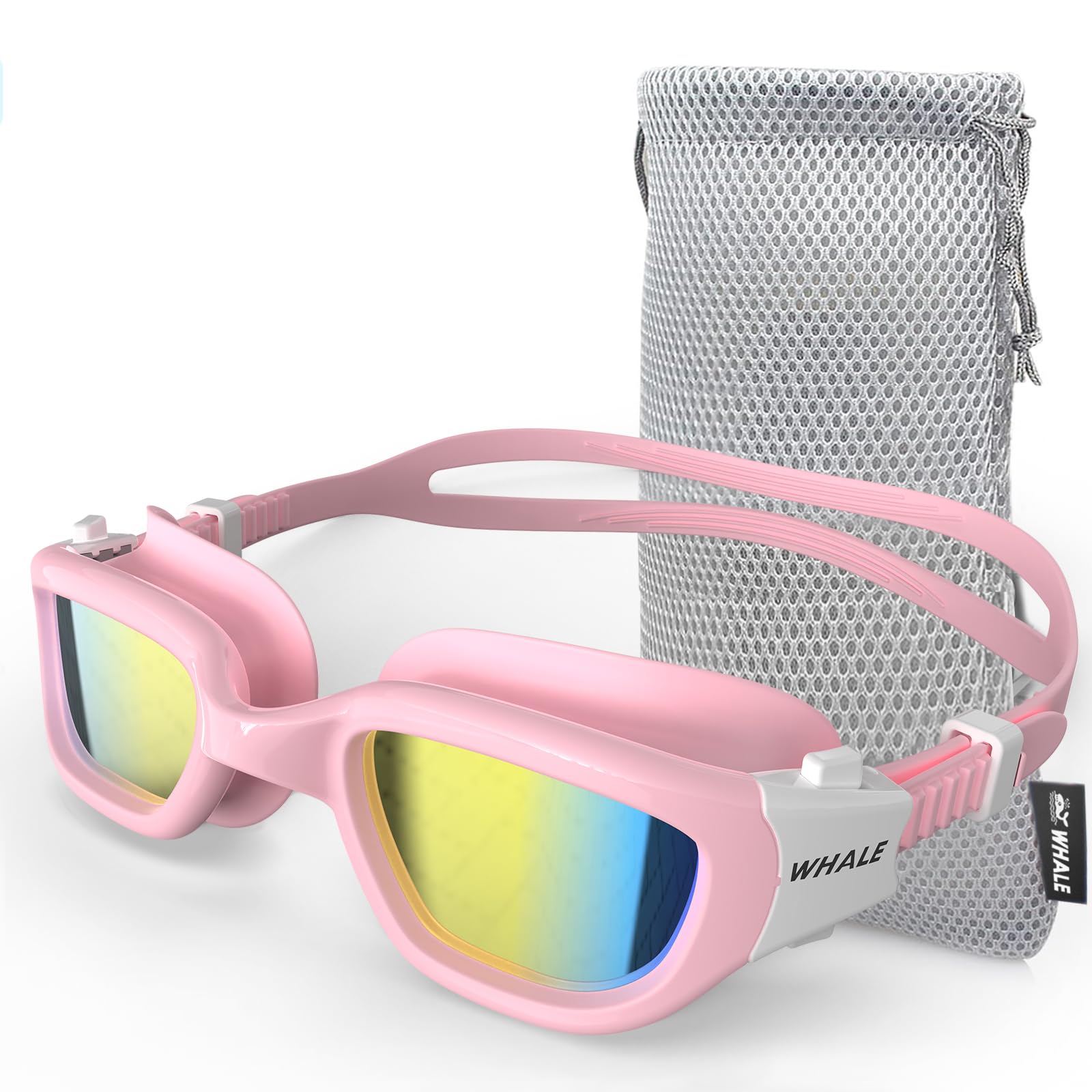 Whale Children's Swimming Goggles-A2 Upgraded Polarised Swimming Goggles Anti-fog and UV Protection