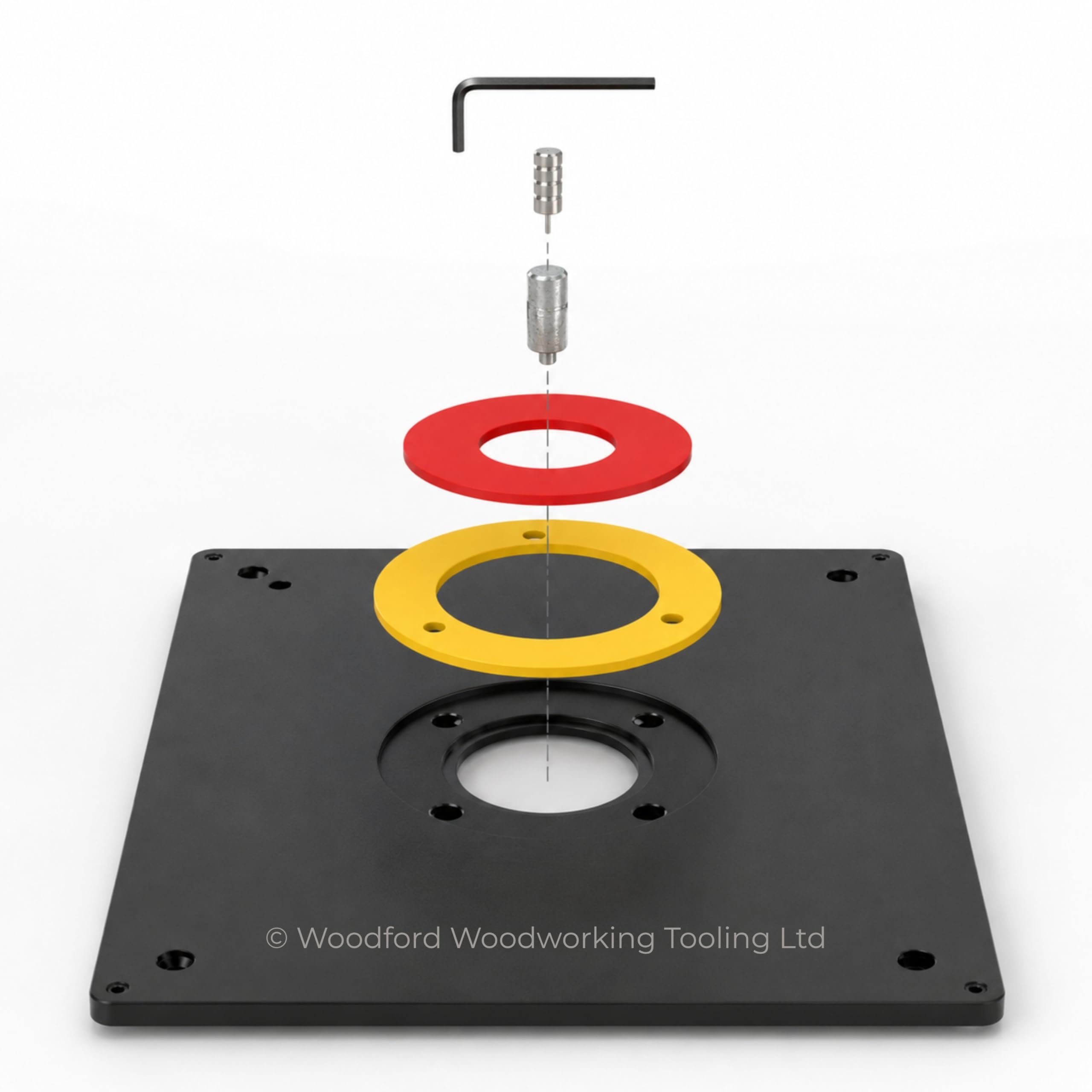 Piastra di inserimento della tavola del router per l'incisione del legno 230 x 305 x 9,5 mm