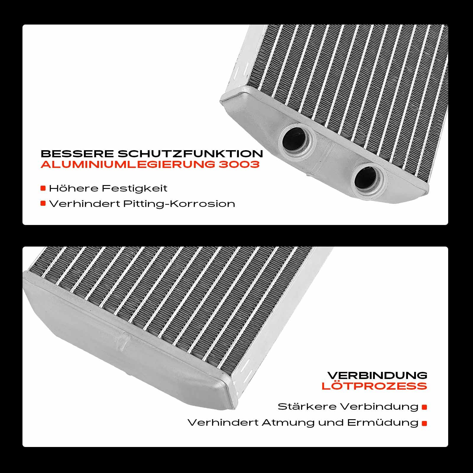 Frankberg Scambiatore di calore Riscaldamento interno Compatibile con Berlingo Multispace B9 1.6L Berlingo Multispace B9 1.2L C4 Grand Picasso I UA 1.6L Partner Tepee 1.6L 71164, 6448Q6