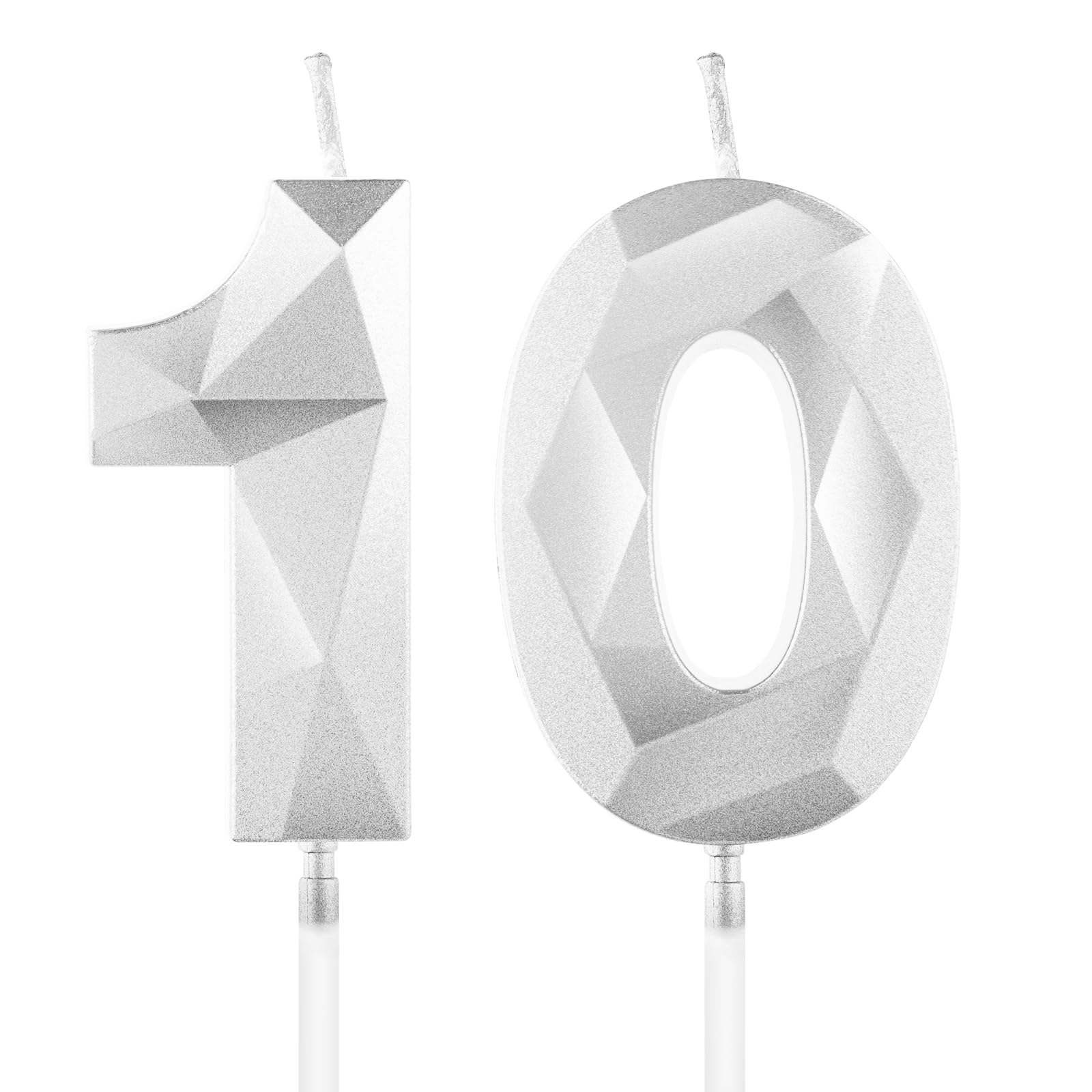Yiran 50th Birthday Candles, Gold Number 50 Happy Birthday Candles, Cake Topper Decorations for Birthday Party, Wedding Anniversary Celebration Supply — view 83