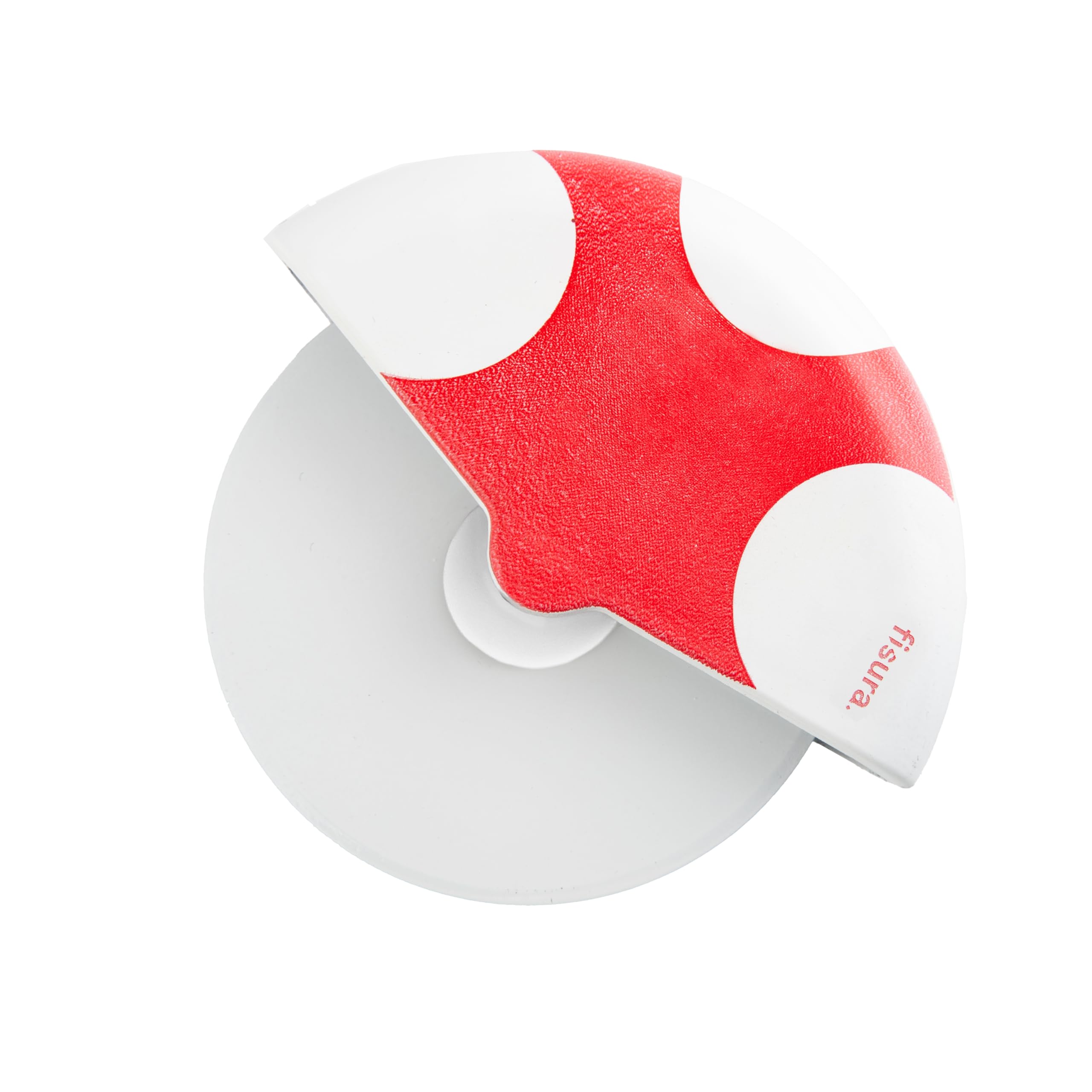Fisura - “Mushroom” Pizza Cutter Wheel – Stainless Steel Pizza Slicer with Ergonomic Handle – Funny Kitchen Gadget & Original Gift