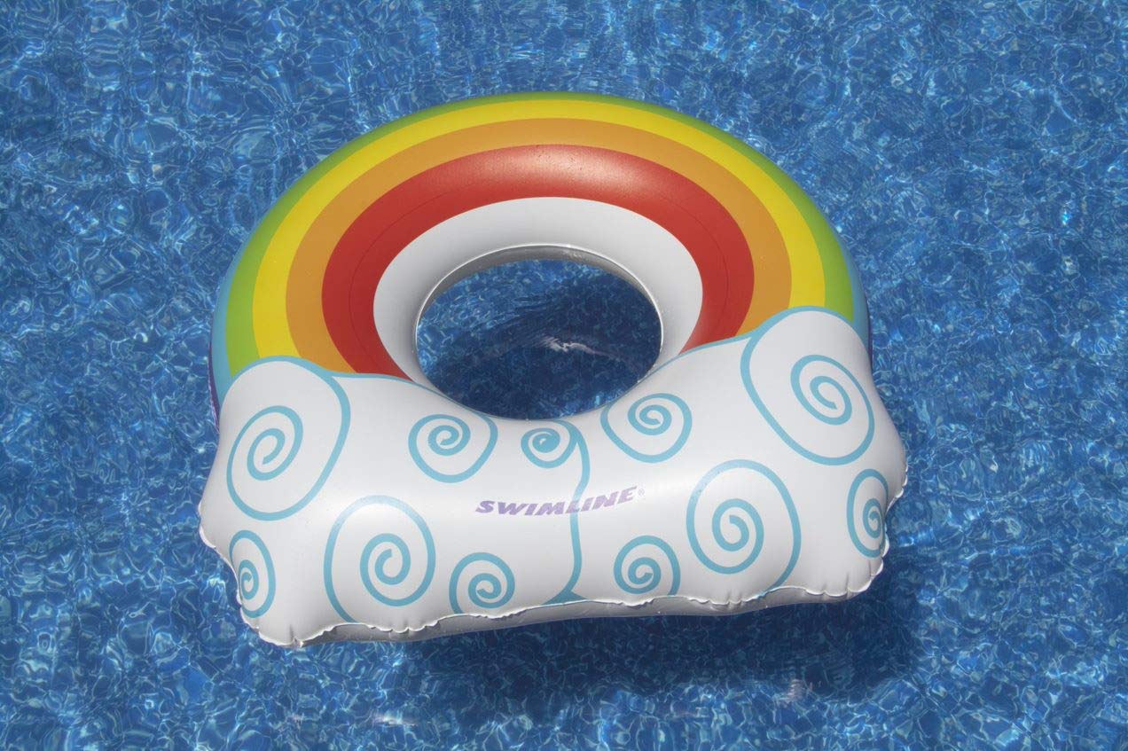 Swimline Inflatable Rainbow Ring