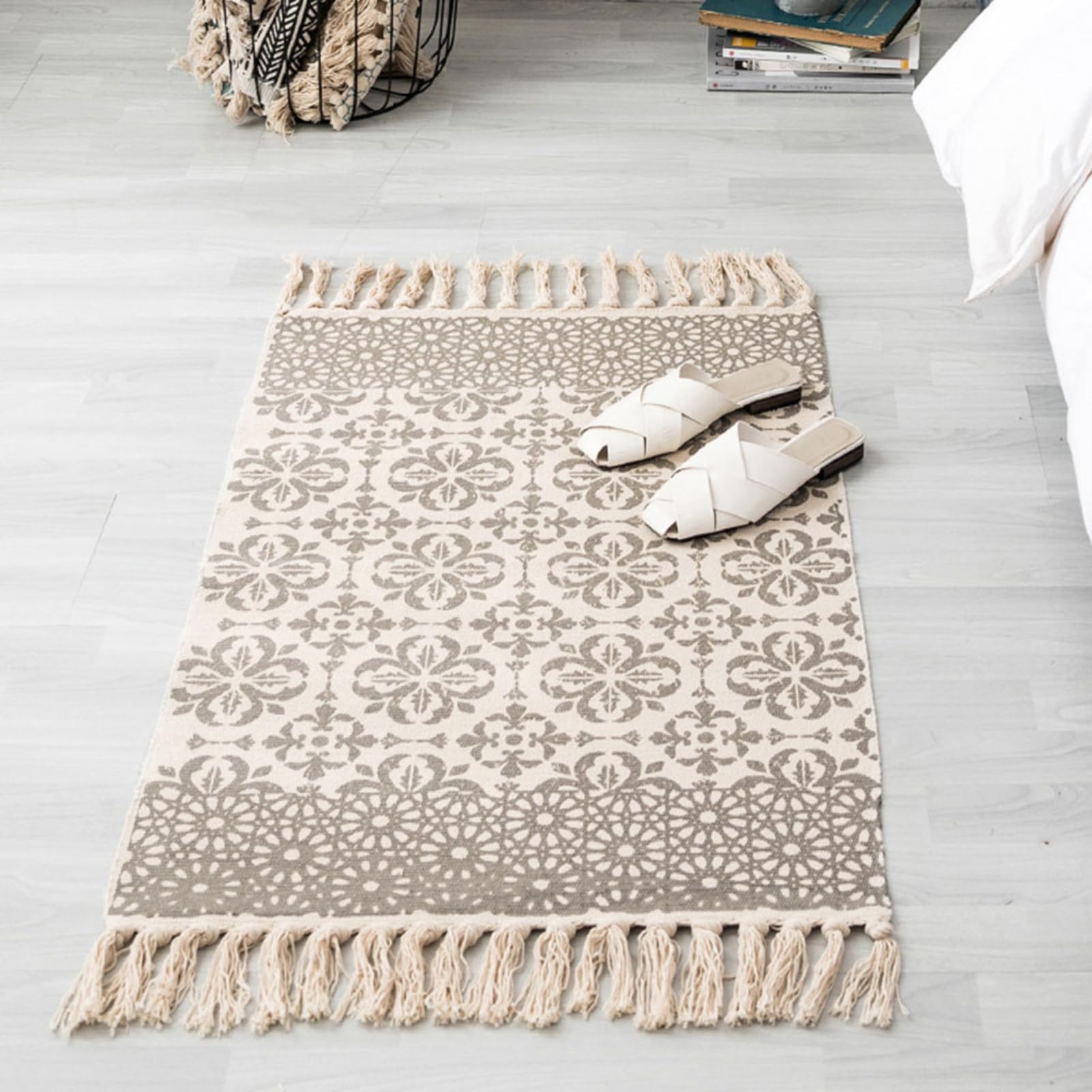 The Seeker Beige Washable Rug