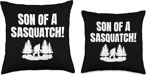 Miniatura 3 de 90s Nostalgia Gifts and Accessories Sasquatch T Sasquatch Son Retro Bigfoot Love T Soap for Men and Boys Throw Pillow, 16x16, Multicolor
