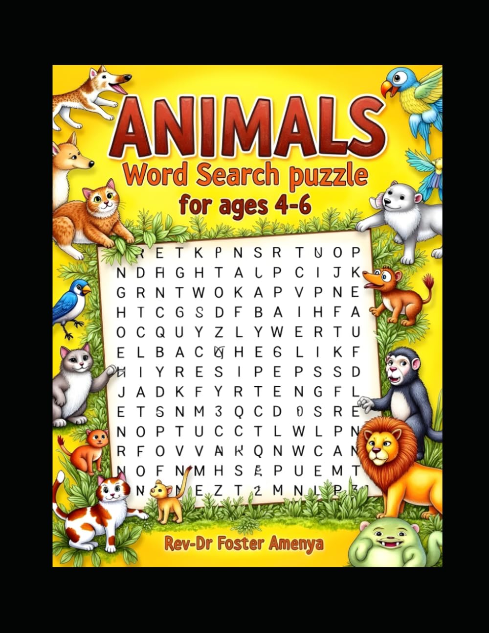 Animals word sarch puzzle for ages 4-6 by Rev Dr Foster Amenya