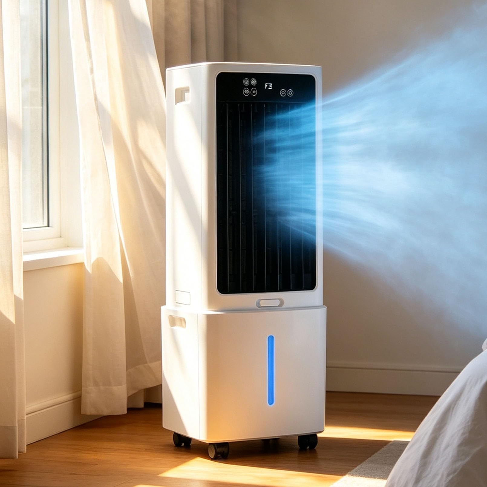 Lsoiup One Color Portable Air Cooler 12L, Remote, Timer, Oscillation, Energy Saving