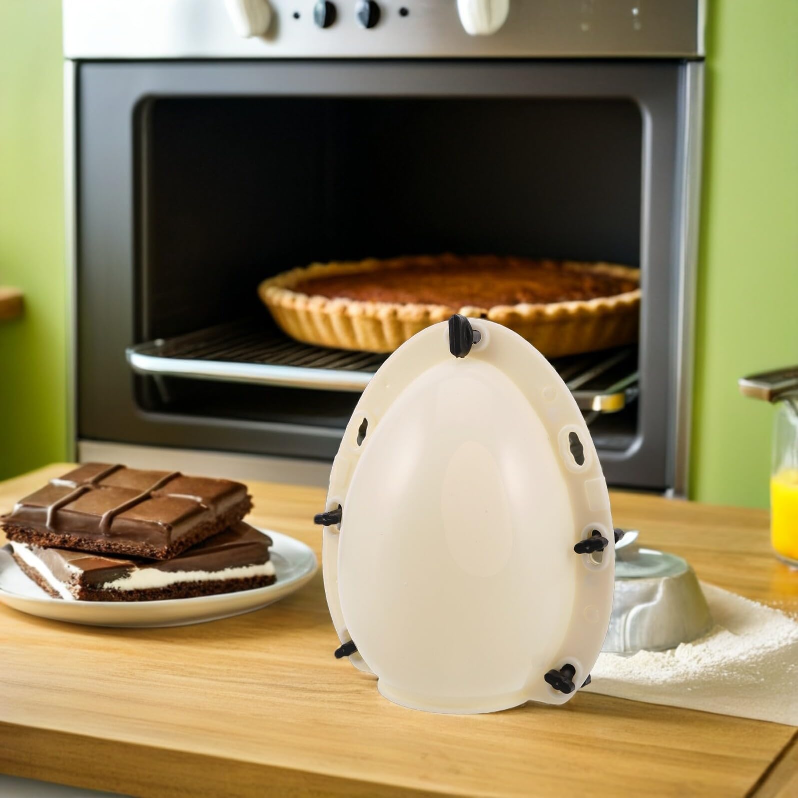 Molde Huevos de Pascua para Chocolate Hueco Molde para Huevo de Conejo DIY Dorado Rellenable para Postres y Sorpresas de Fiesta