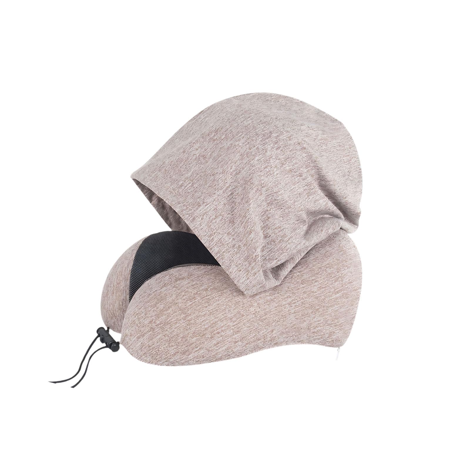 Msioytog Cooling Ice Silk Covered Neck Pillow with Removable Case for Comfort During Travel Cooling Ice Silk Covered Neck Pillow with Removable Case