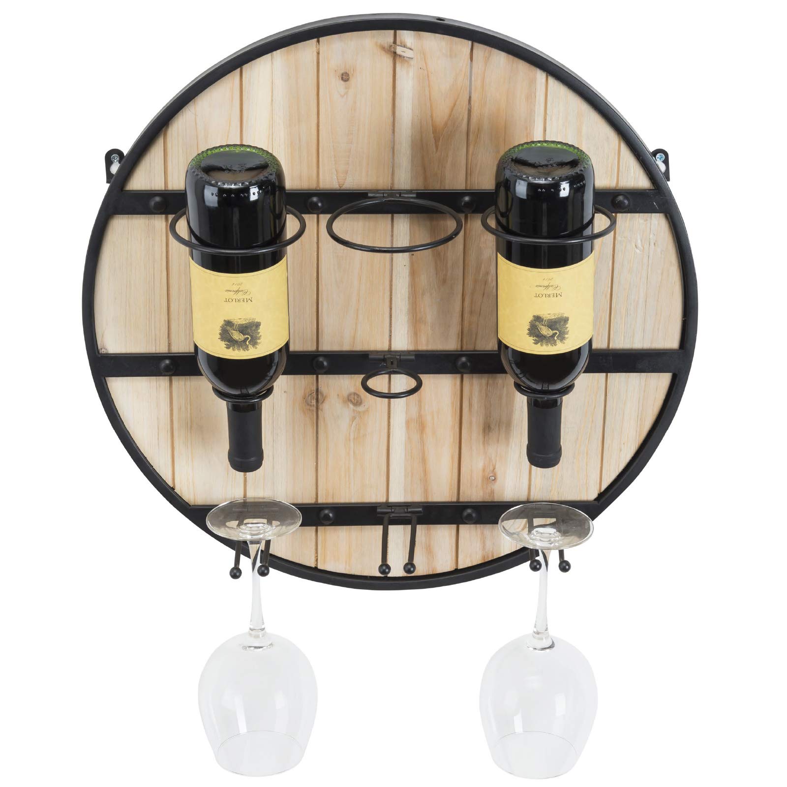EXCELLO GLOBAL PRODUCTSWooden Wall Mounted Wine Rack