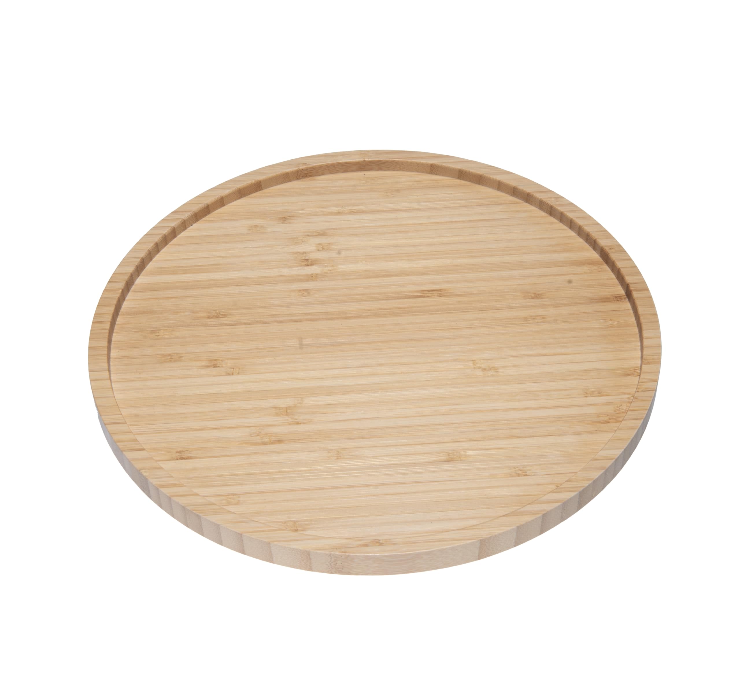 Plutreas Bamboo Lazy Susan Turntable for Cabinet or Table (10 inch)