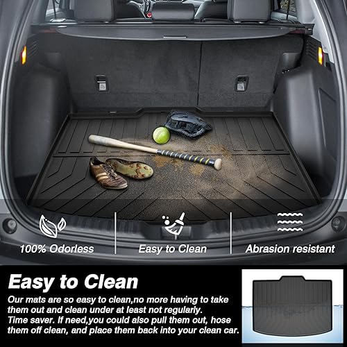 Miniatura 4 de KUST Tapete de carga de coche para Honda CR-V 2023 2024 CRV (solo apto no híbrido) para todo tipo de clima, forro de carga negro antideslizante