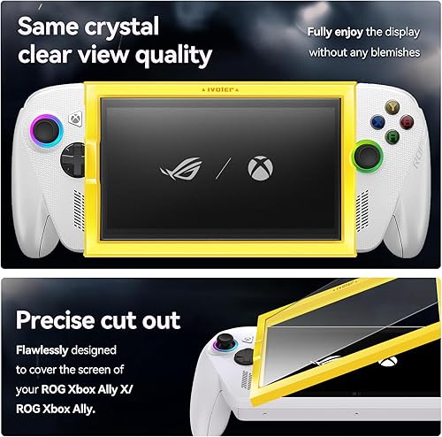 Miniatura 3 de ivoler Paquete de 3 protectores de pantalla grabados antirreflejos para ASUS ROG Xbox AllyROG Xbox Ally X Handheld 2025, vidrio templado