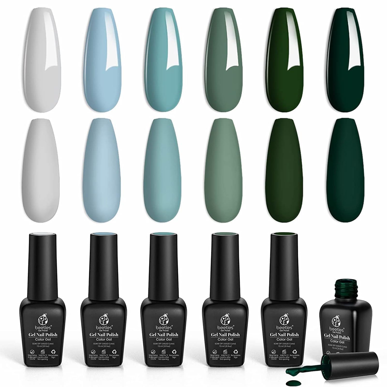 Beetles Gel Nail Polishes- Misty Forest Gel Nail Polish Set