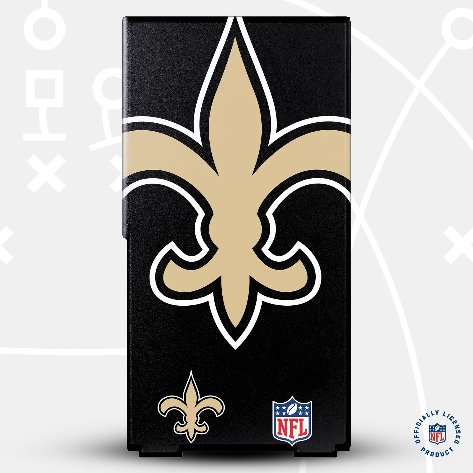 Head Case Designs Offizielle NFL Zu gross New Orleans Saints Spielekonsolen Wickeln Und Gamecontroller-Häute Im Paket kompatibel mit Xbox Series X