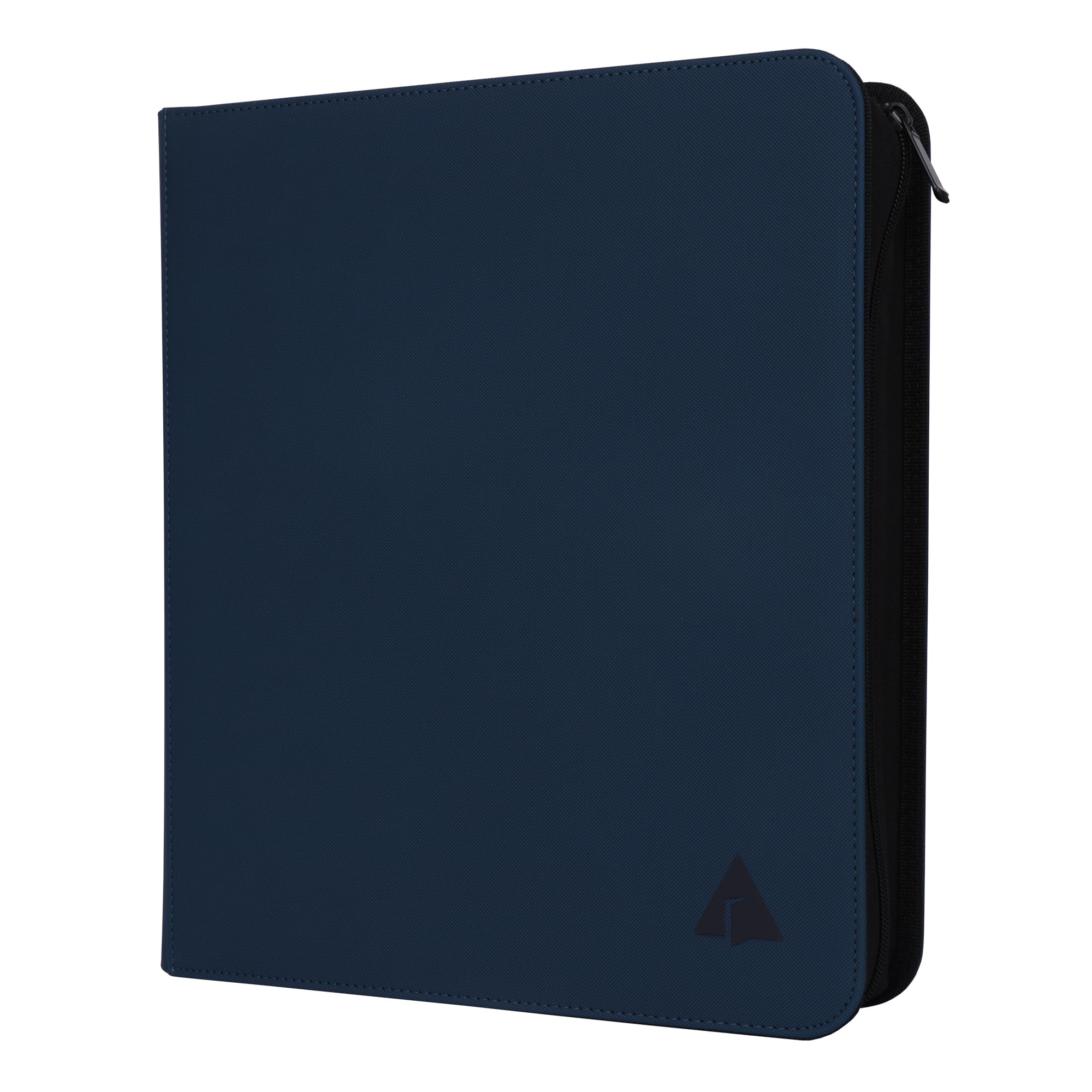 Rayvol Trading Card Binder, 9 Pocket Fit 1404 Cards - Metal D-Ring Card Holder with 78 Double-Sided Clear Pages, Top-Loading Collectors Album -Midnight Blue