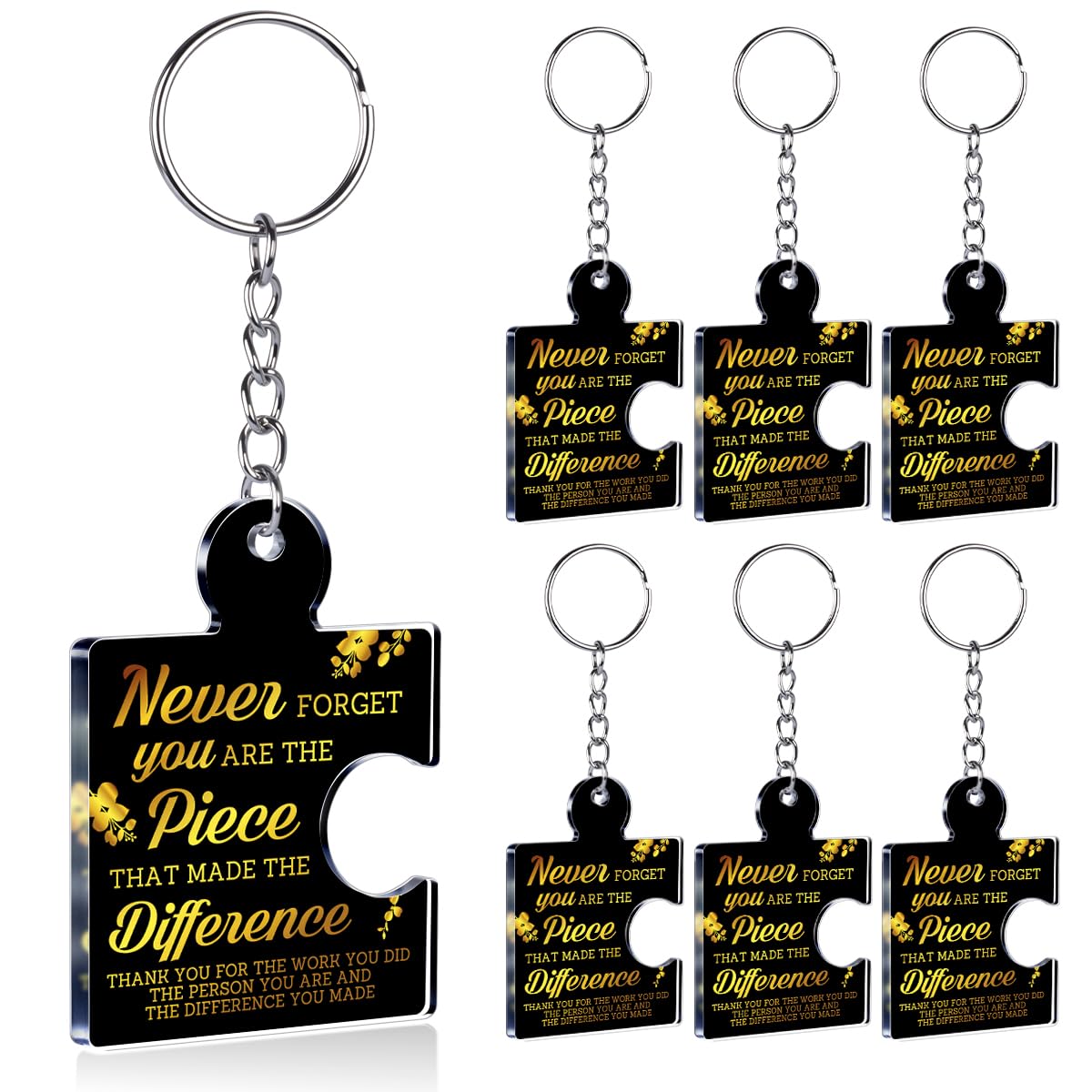 Team Appreciation Gifts Bulk Thank You Keychains for Coworkers