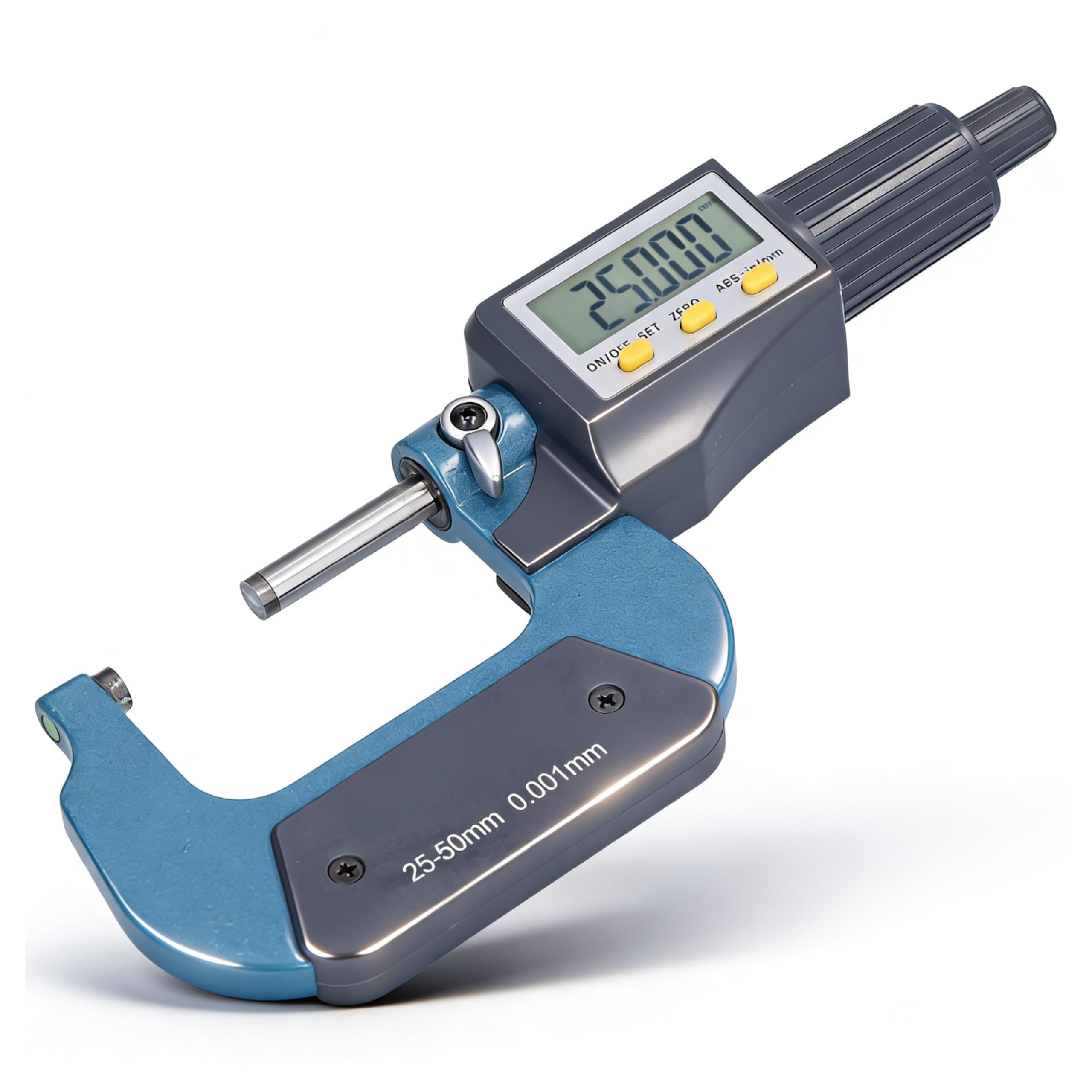 Micrometro Digitale 25‑50mm, Micrometro Esterno Elettronico LCD, Alta Precisione Micrometro Millesimale calibro Digitale Professionale Spessimetro Digitale Strumenti Di Misura, 0.001mm/0.00005"