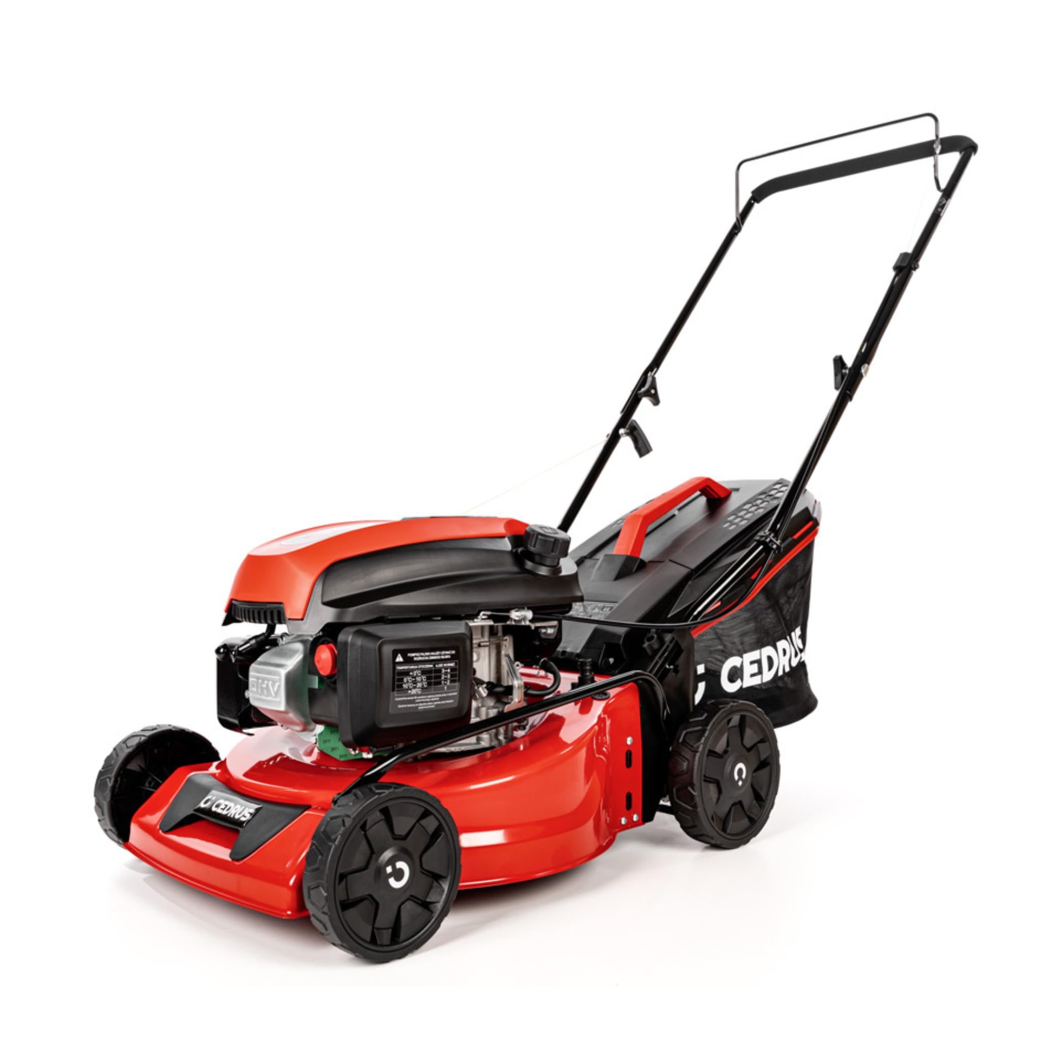 Cedrus CEDKS42 kosiarka spalinowa 42 cm 4,2 KM 145cc bez napędu 3 w 1, mulczowanie, wyrzut tylny, kosz na trawę 45 l, centralna regulacja wysokości cięcia, stalowa obudowa