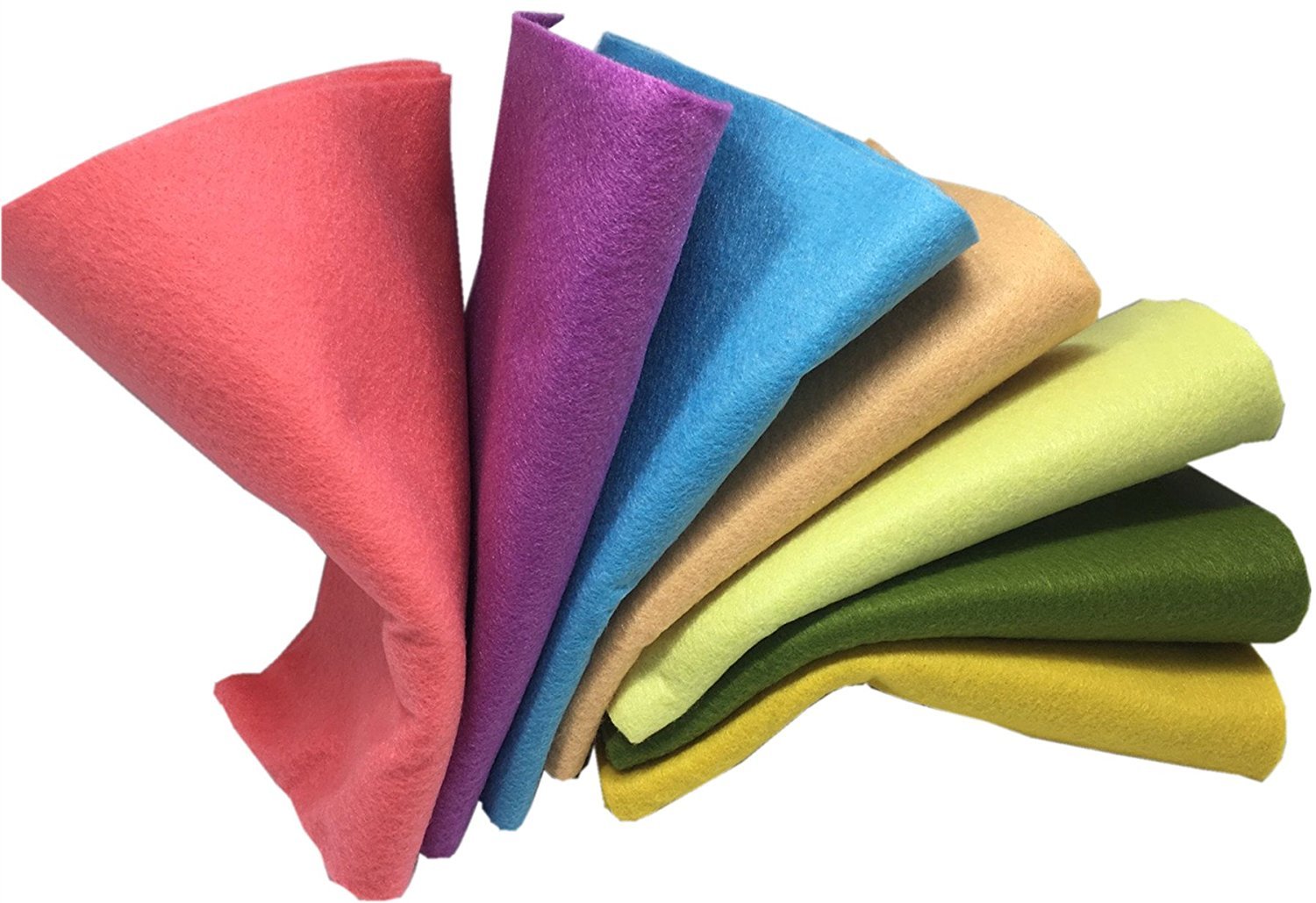 Fogli Di Feltro Con Glitter Acrilico – 12 Pezzi, 30x20 Cm, 1,1 Mm, Verde, Per Hobby E Fai Da Te