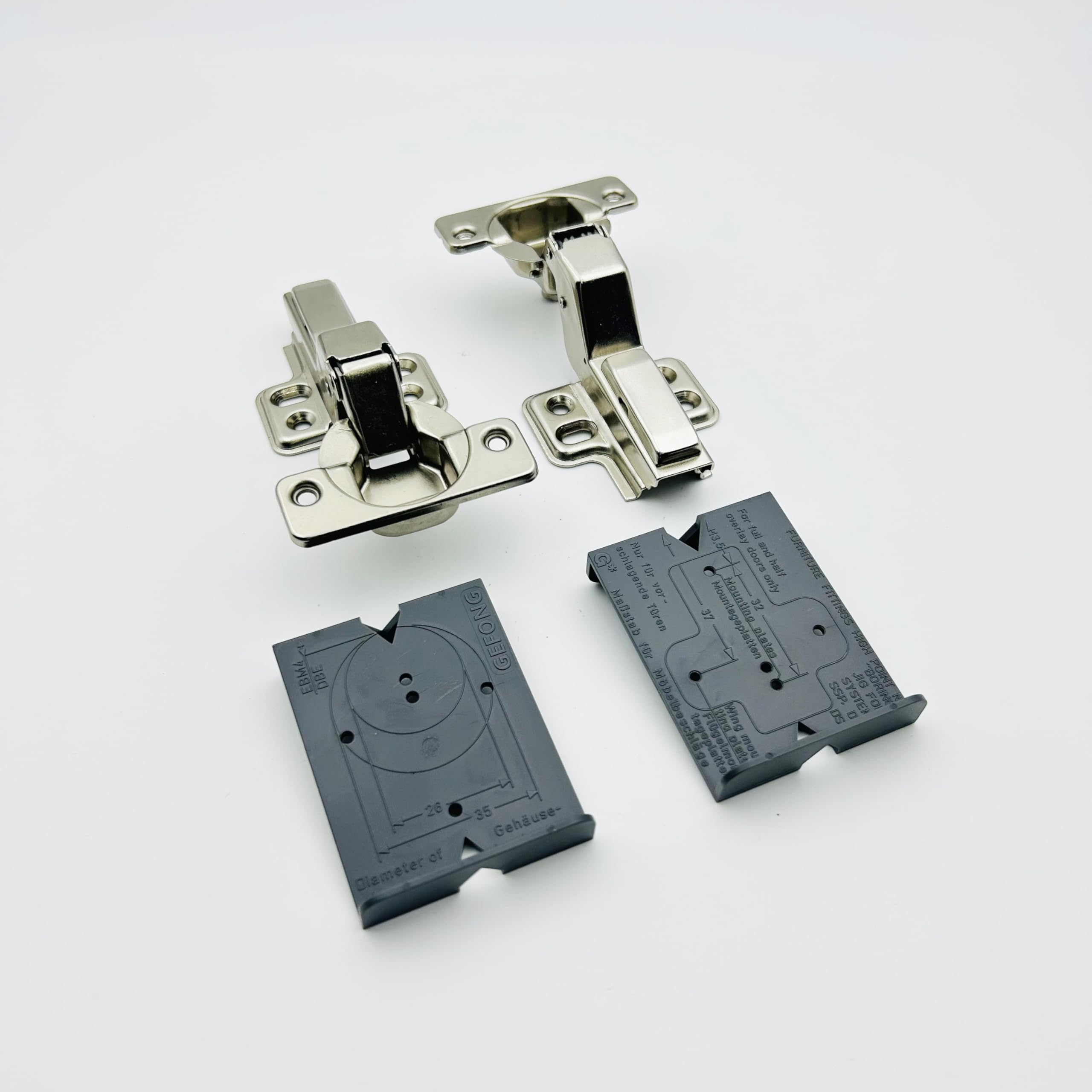 Cerniere Idrauliche Soft Close 105° - 8 Pezzi Per Armadi E Cucina, Battuta Esterna 35mm