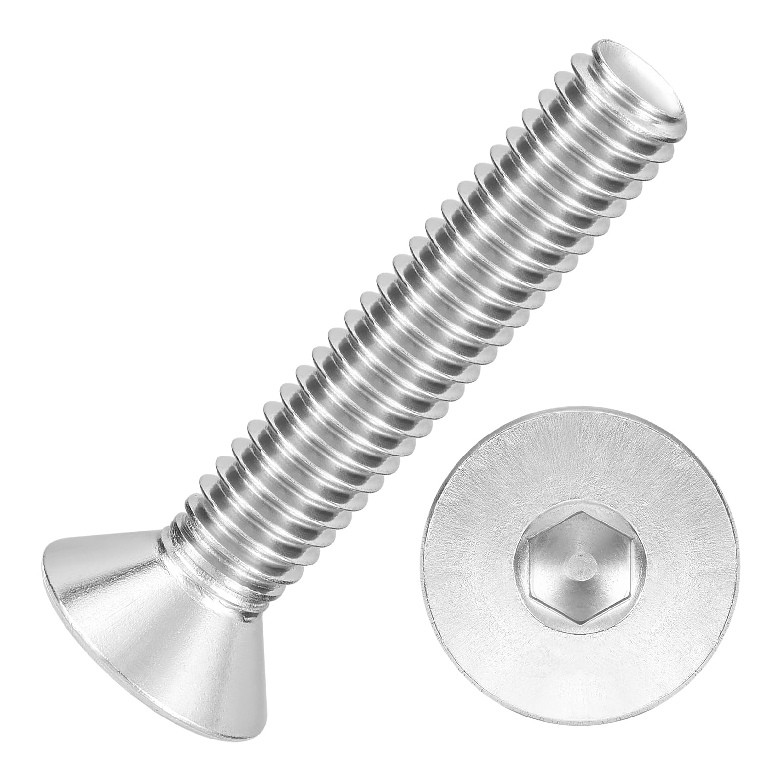 Kozelo 20Pcs[5/16-18x1-3/4"] Flat Head Socket Cap Screw Countersunk Bolt — image 1