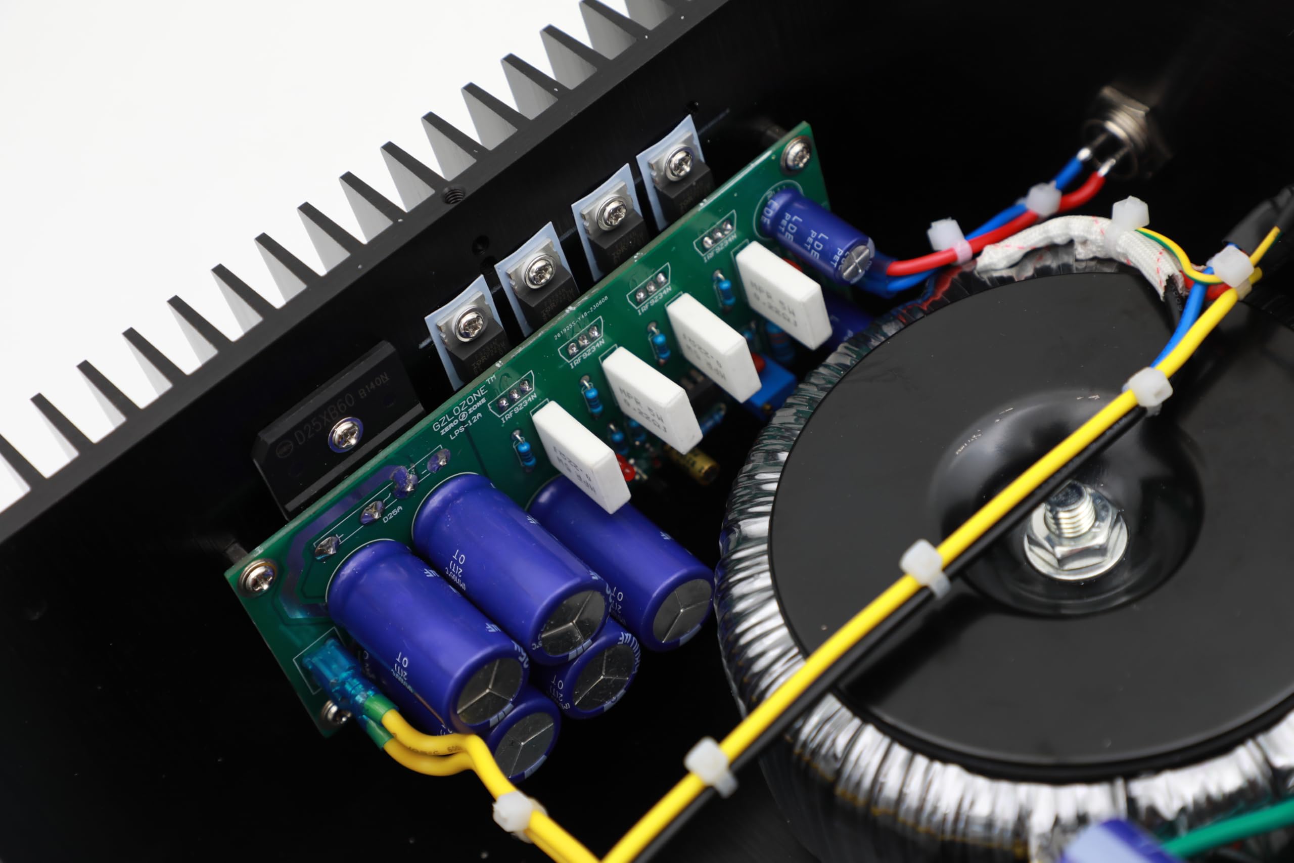 HiFi 2 Way High Current Linear Power Supply for Audio DC12V 8A + DC19V 8A, Ultra-Low Noise Linear Regulated Bench Power Supply Audiophile, External Converter Adapter Conditioner for Audio Equipment