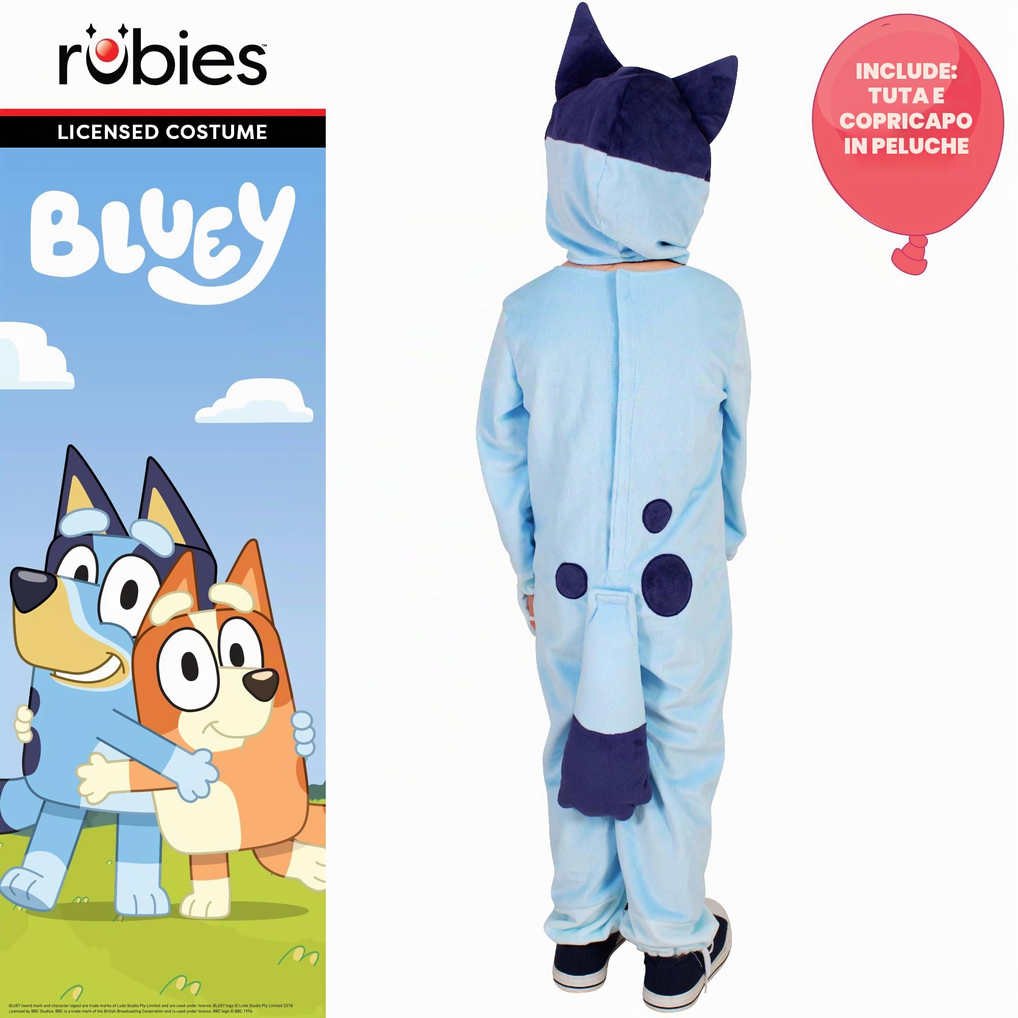 Rubies Official Bluey Child Costume, Kids Fancy Dress