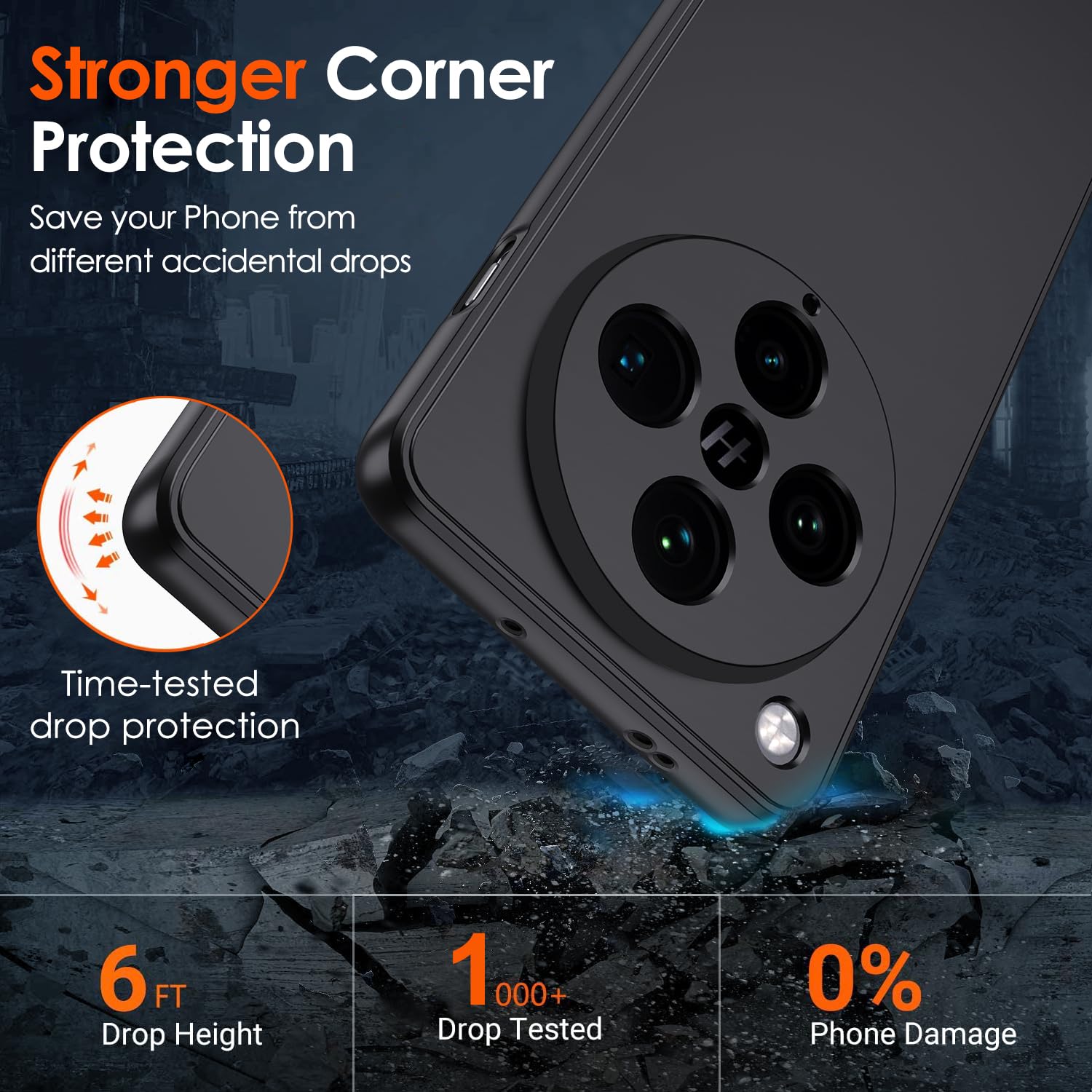 GIOPUEY Hoesje voor OPPO Find X9, matte pc-achterkant TPU-bumper