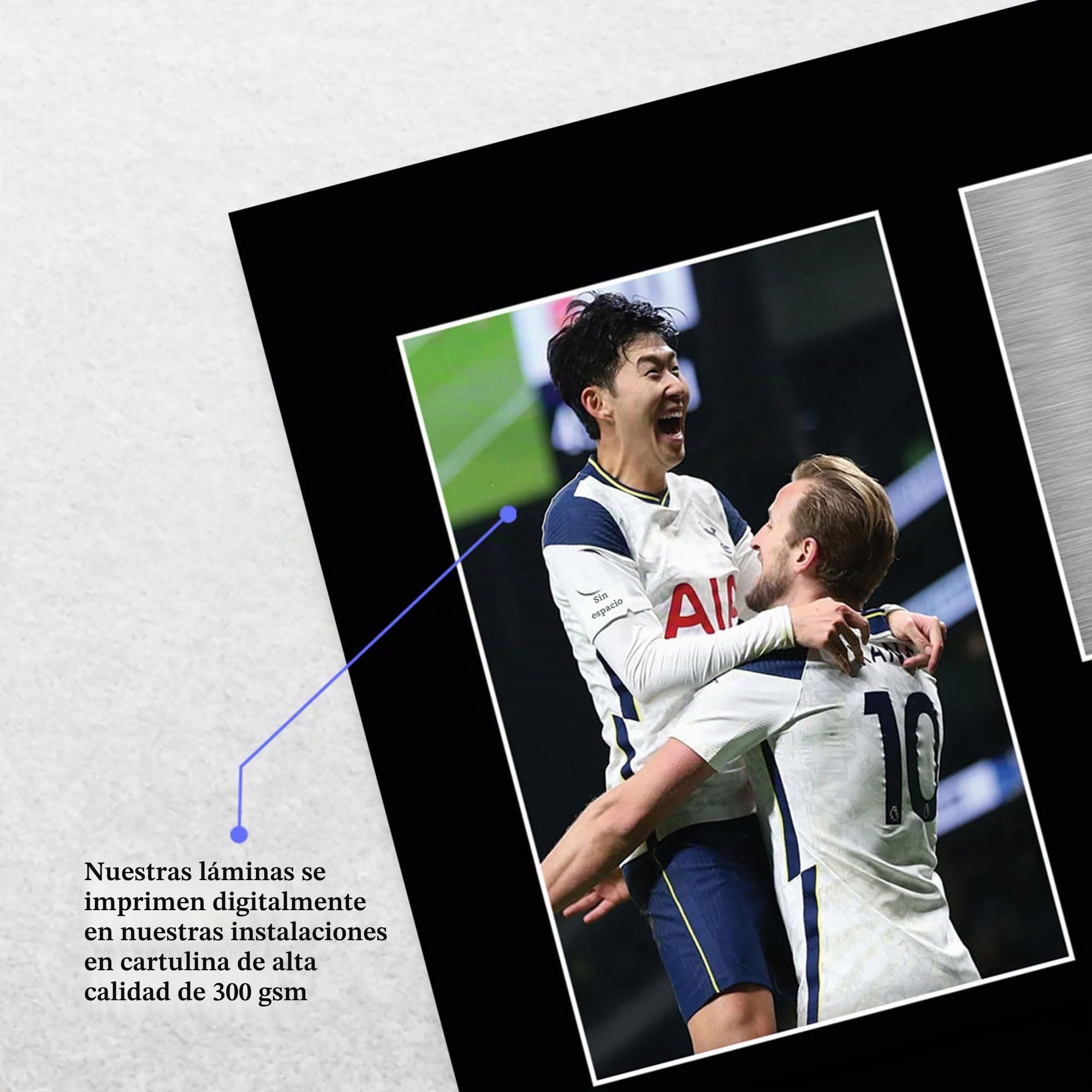 HWC Trading Foto A4 con autógrafo firmado de Harry Kane & Son Heung-min Tottenham Hotspurs Spurs, regalo para aficionados y aficionados al fútbol americano