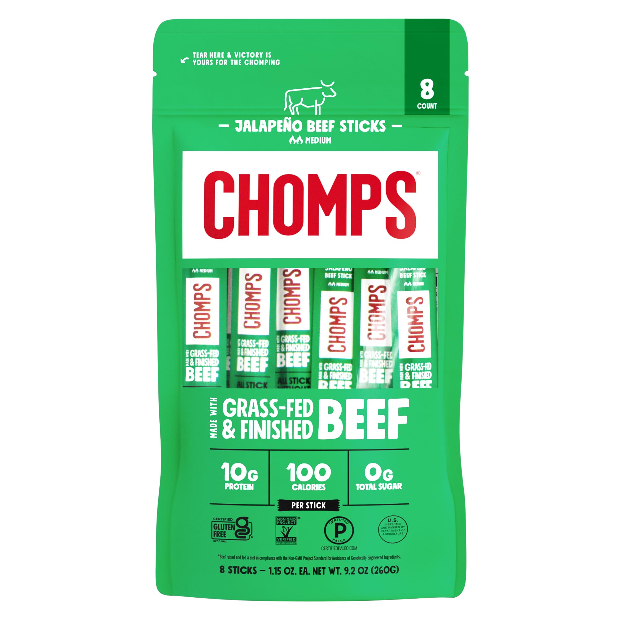Chomps Jalapeño Beef Sticks
