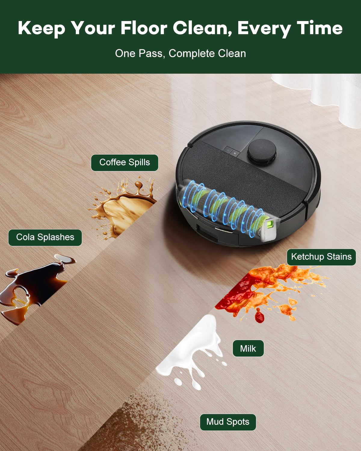 Chuancheng 4-pak 705 Combo mop rolkowy do iRobot Roomba Max 705 Combo/Max 706 Combo Robot próżniowy, zmywalna część zamienna do mopa z mikrofibry