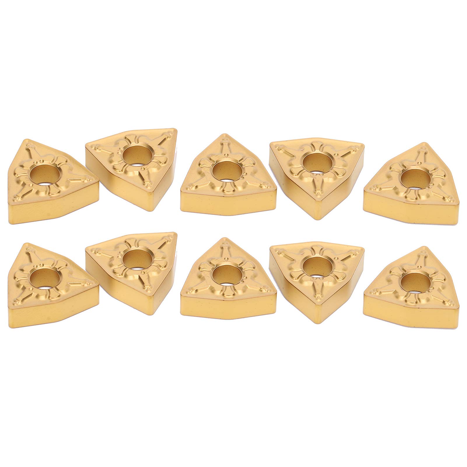 Garosa 10 piezas de torno CNC, inserto de torneado de hoja CNC, corte de hoja de carburo sólido indexable WNMG080408-TM LF9018 para el acabado de Steell,plaquitas de torneado